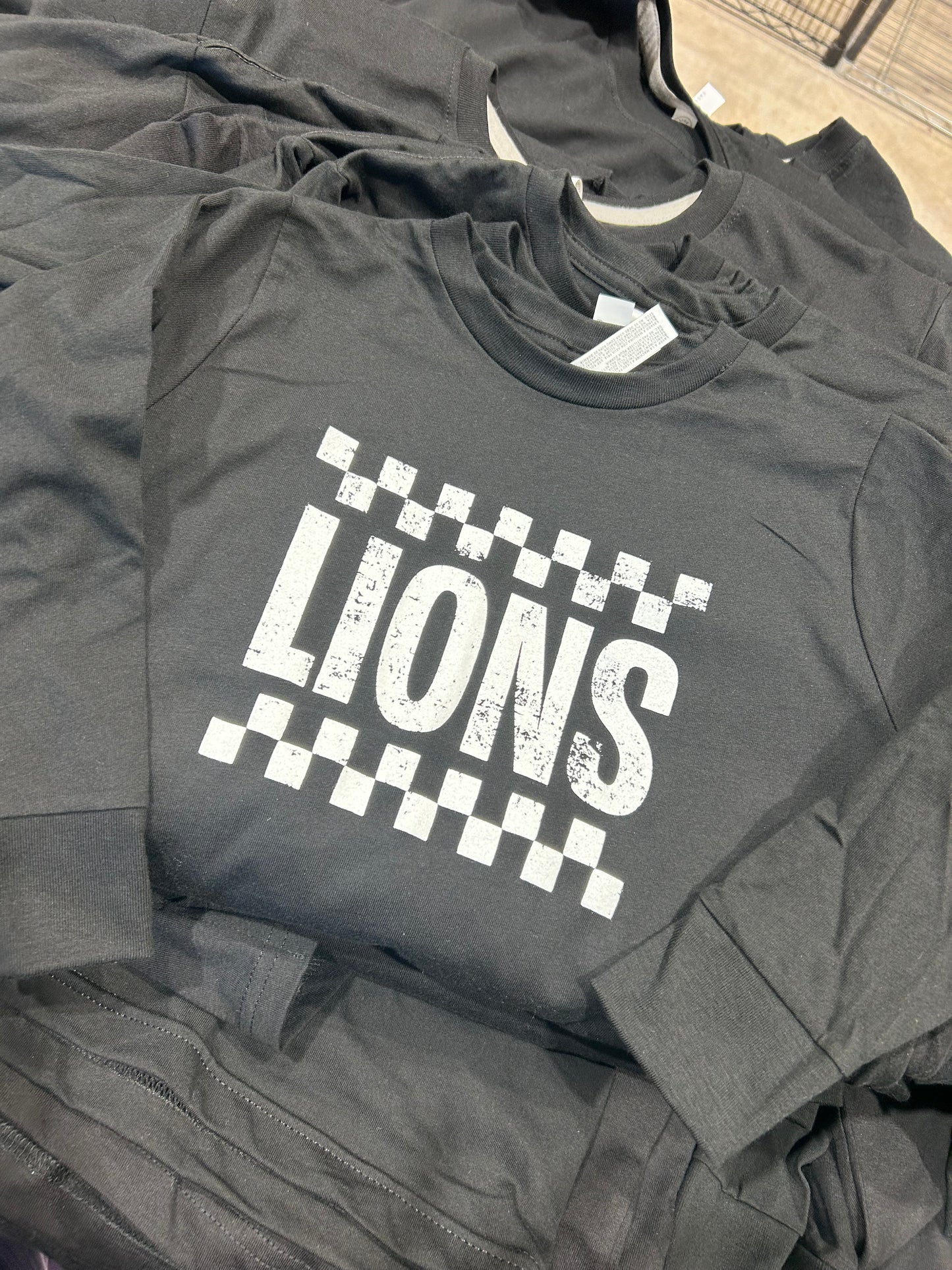 Black Lions Checkered Longsleeve