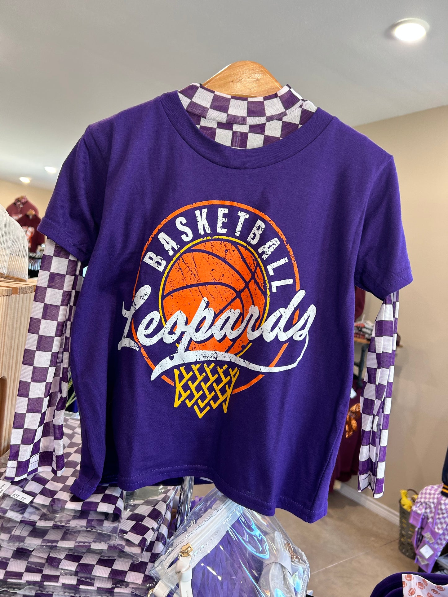 Leopards Basketball Tee & Sweatshirt
