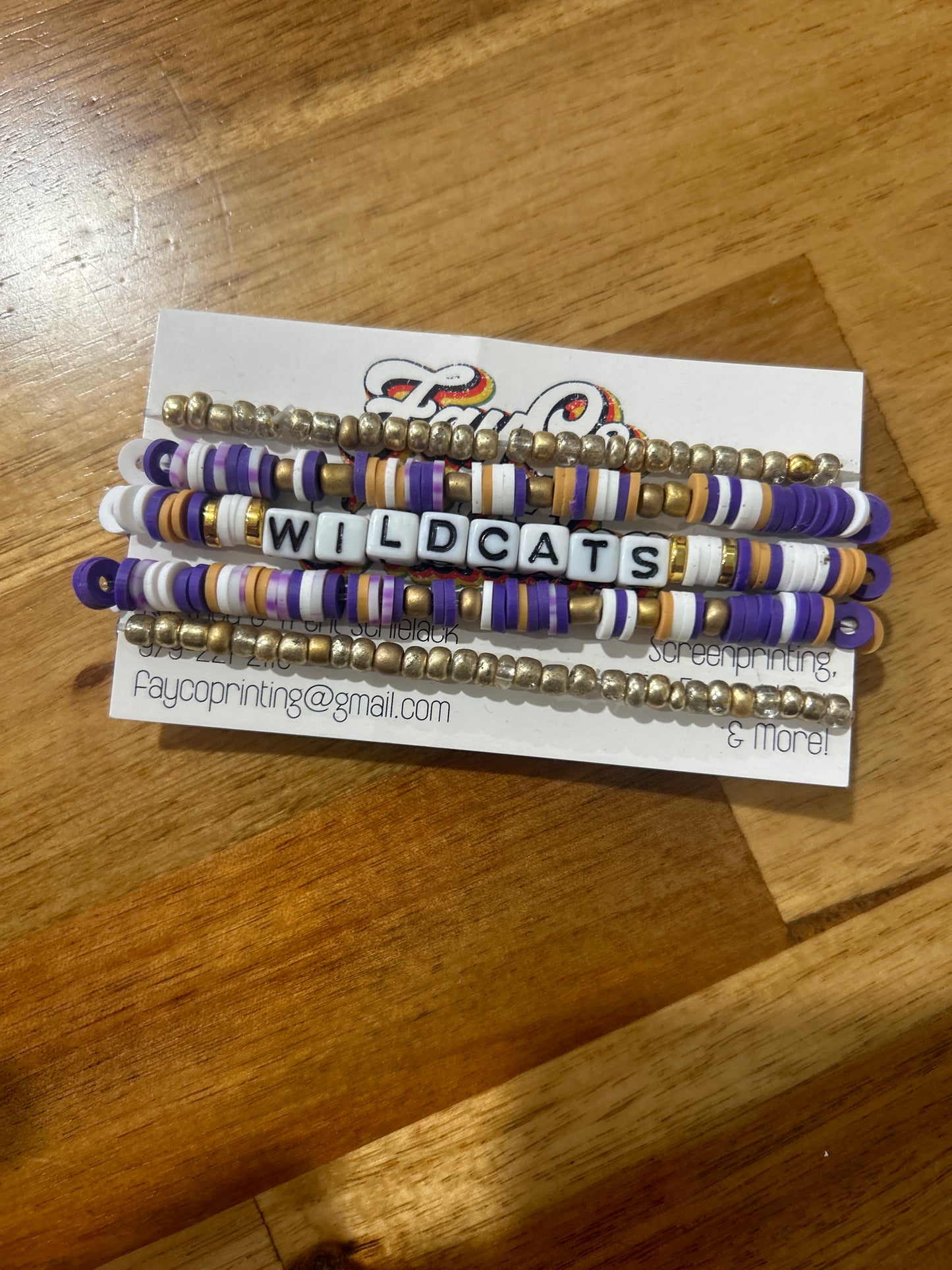 WILDCATS Spirit Bracelet Set