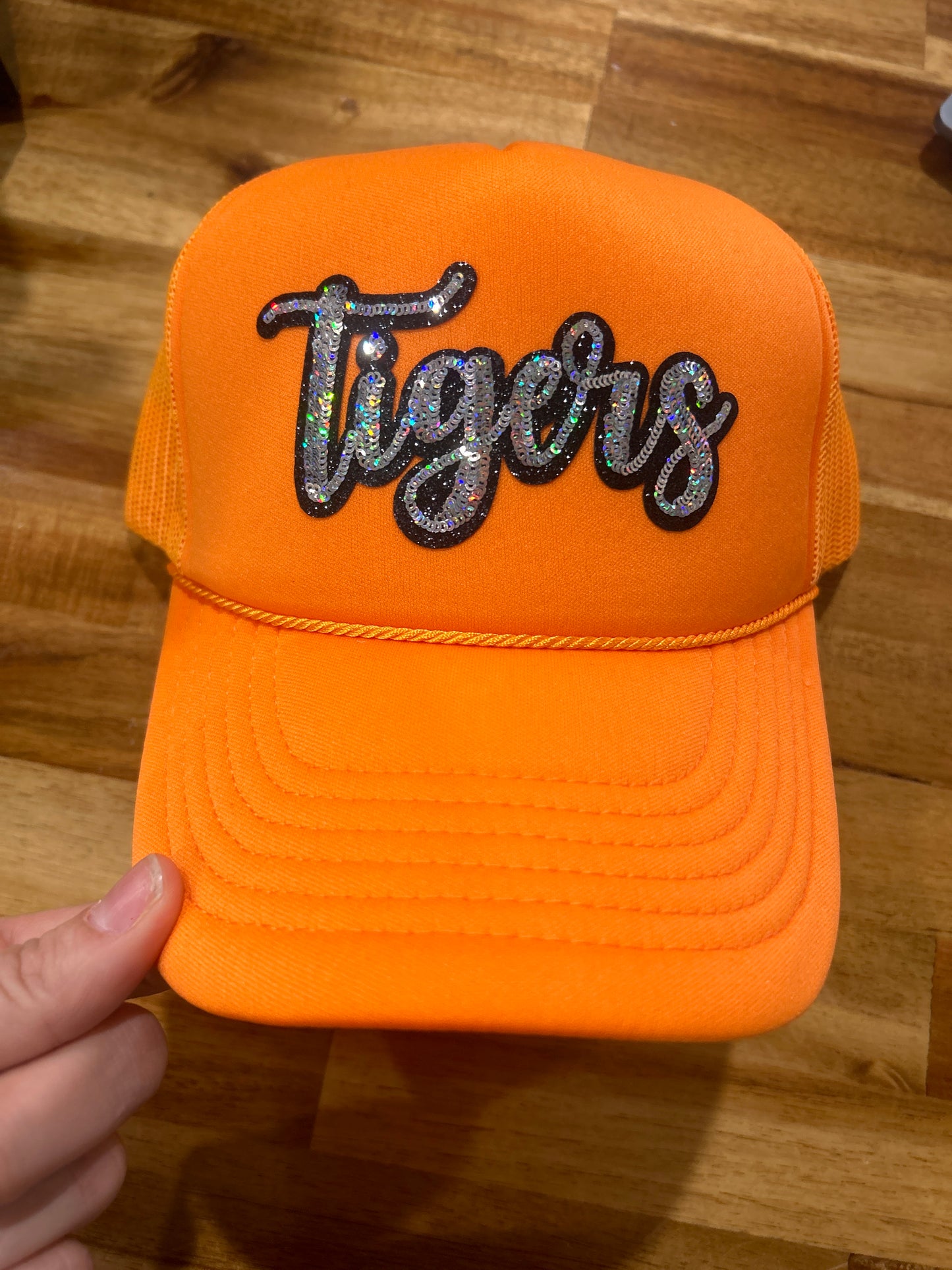 Sequin Tiger Trucker Hat