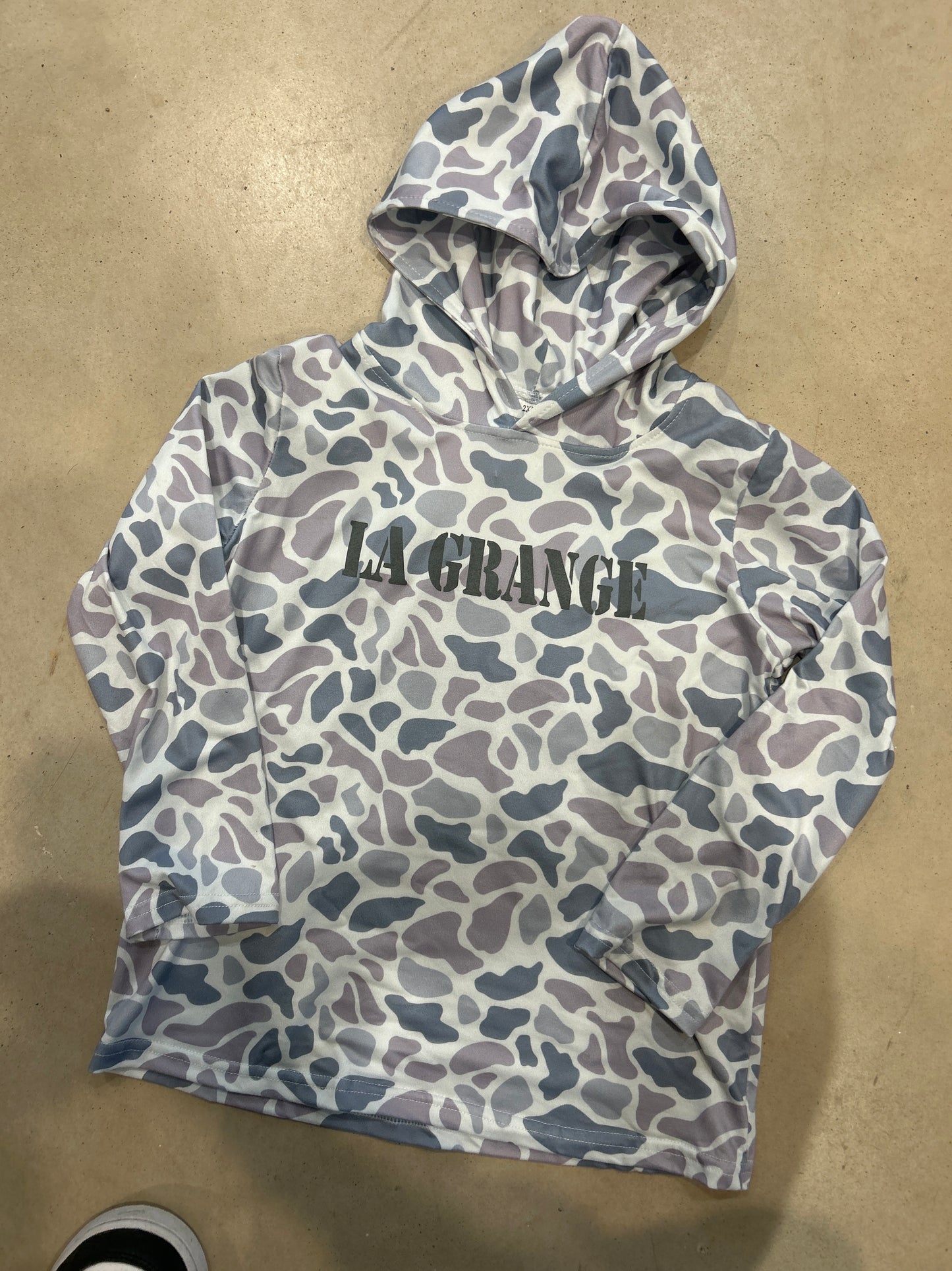 La Grange White Camo BURLEBO Hoodie