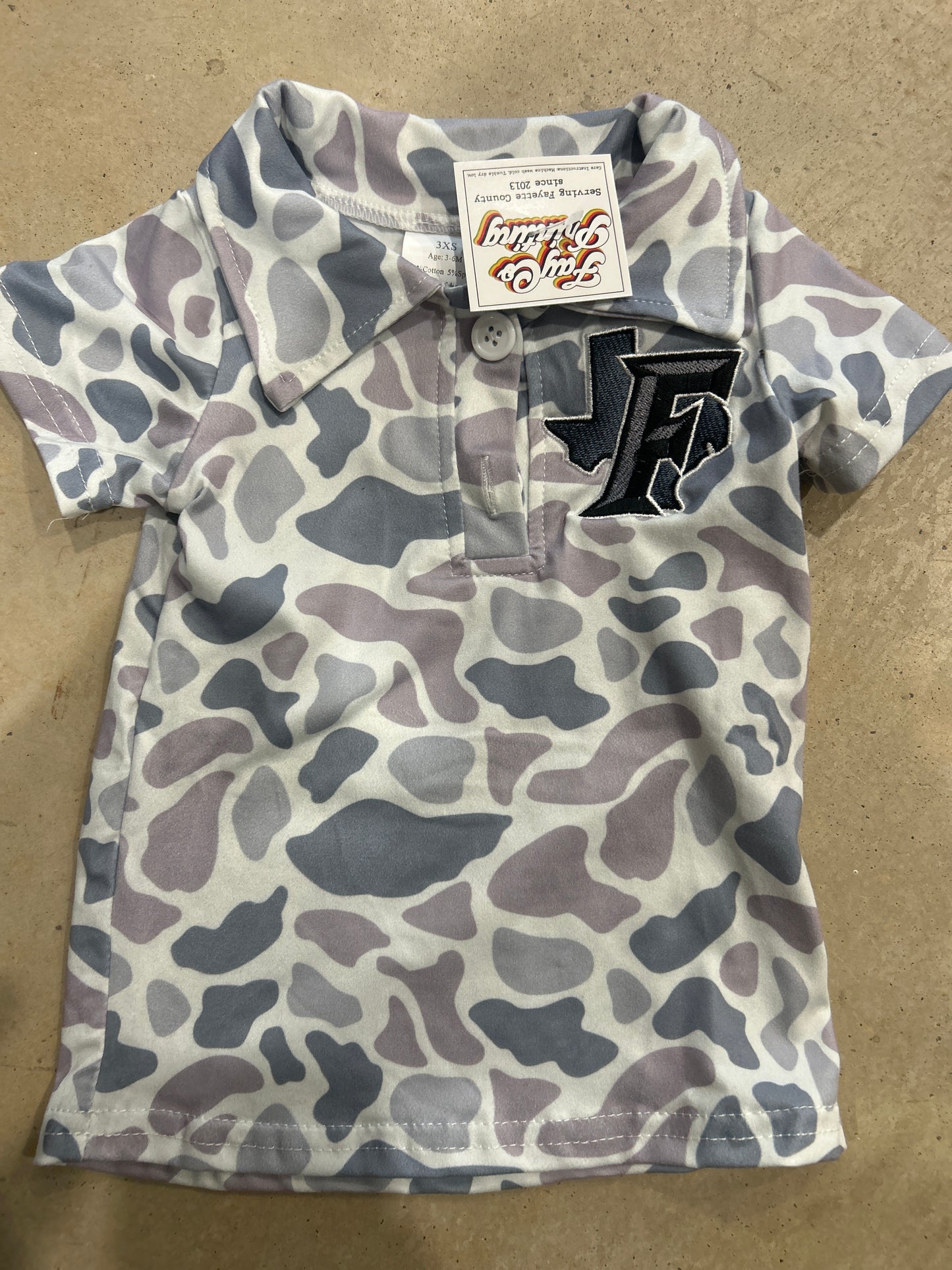 Fayetteville Youth Camo Polo