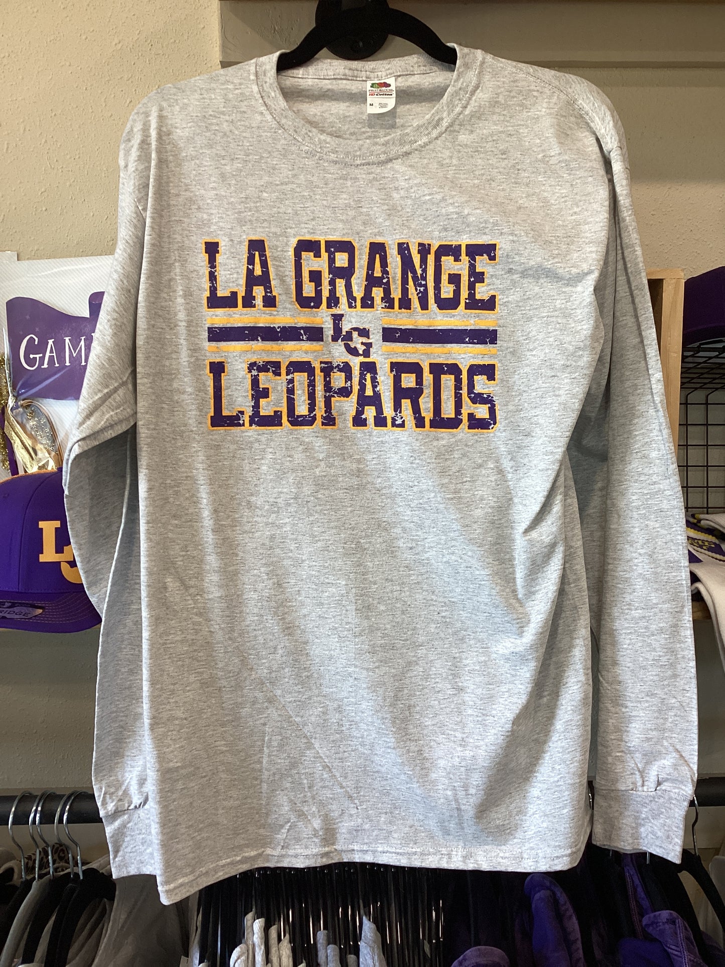 Distressed La Grange Leopards Long Sleeve
