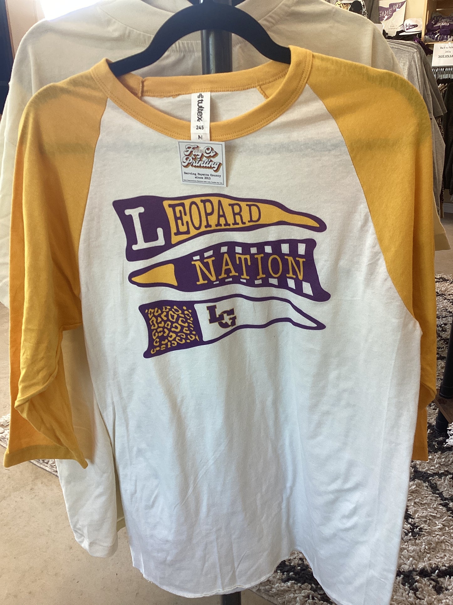 Leopard nation flags T-shirt