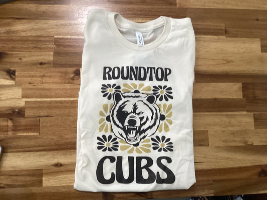 Round Top Carmine floral T-Shirt