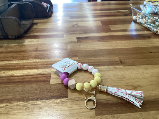 Baseball/Softball Keychain Bangles