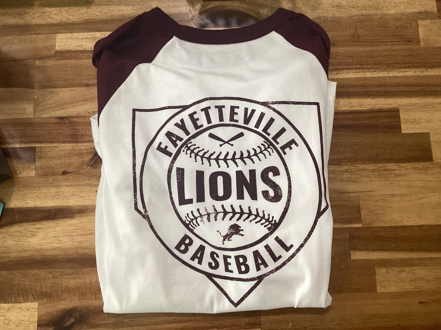 Fayetteville Lion Baseball 3/4 Shirt