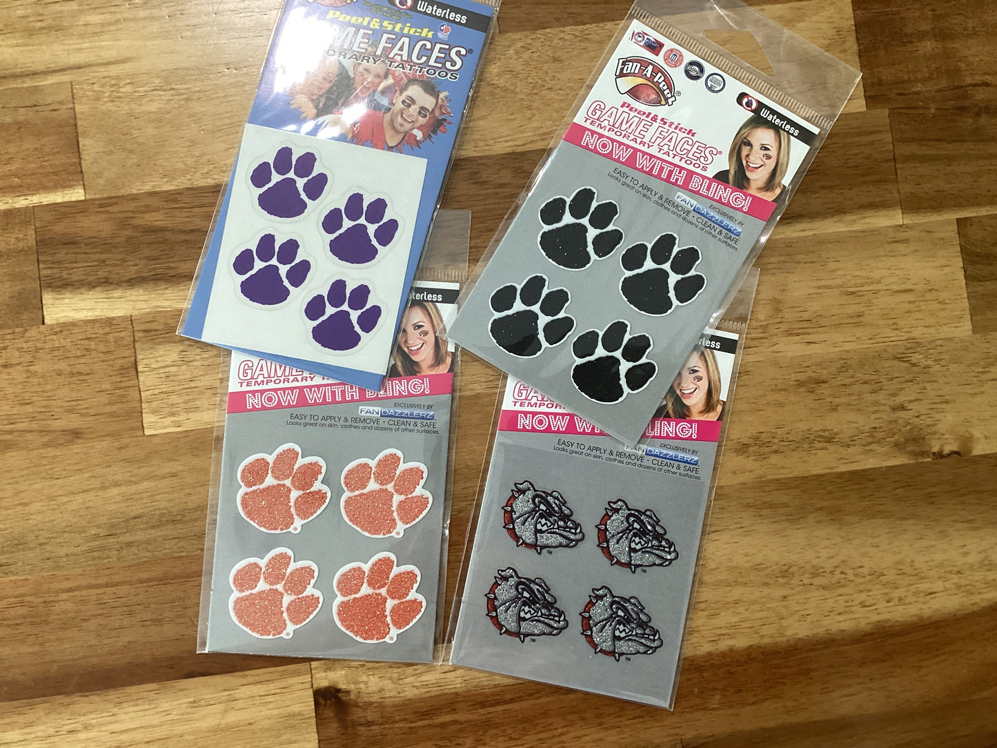 Orange & Black Spirit Paw Face stickers