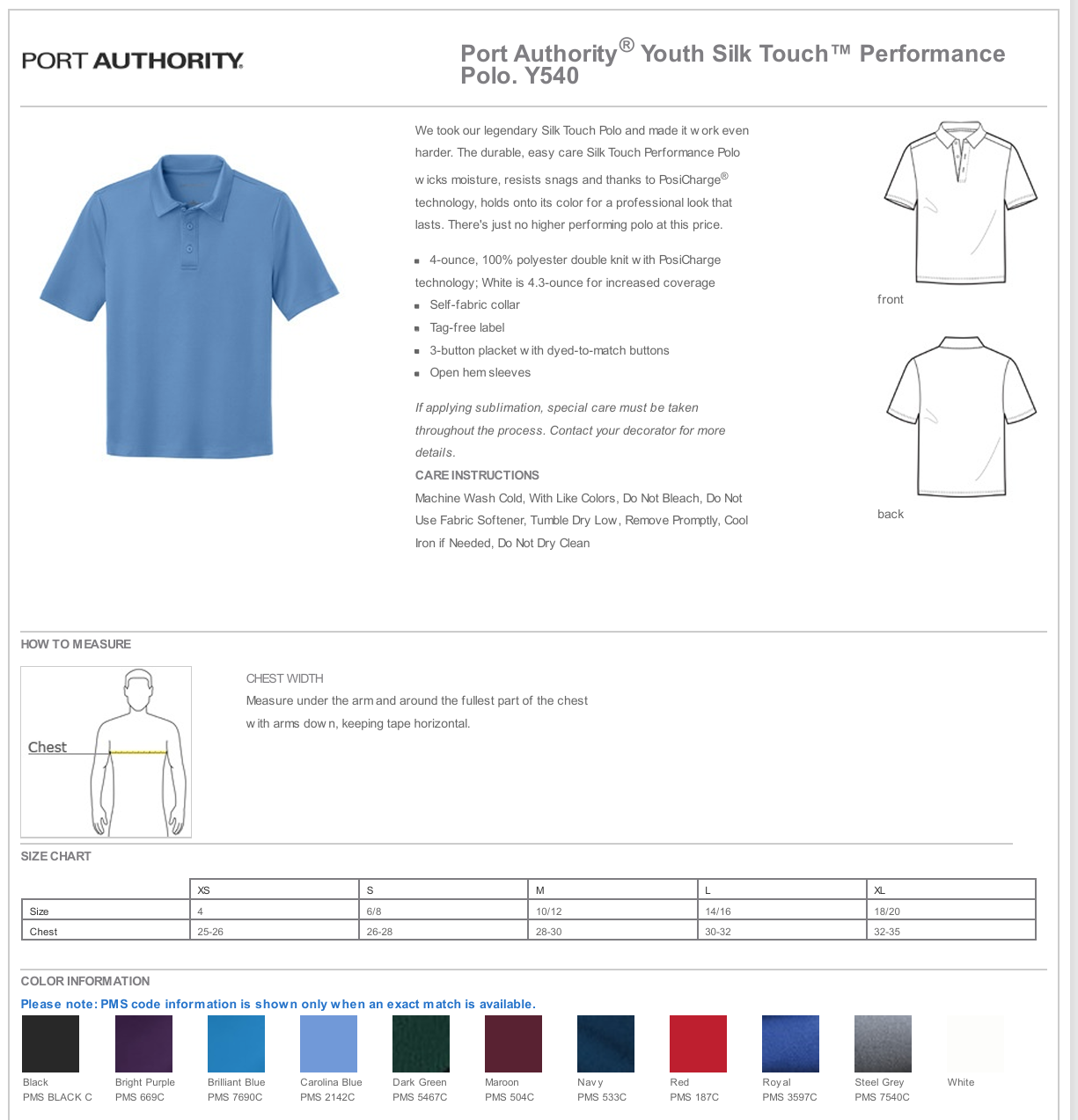 S.H. Port & Co Dri-fit Polo