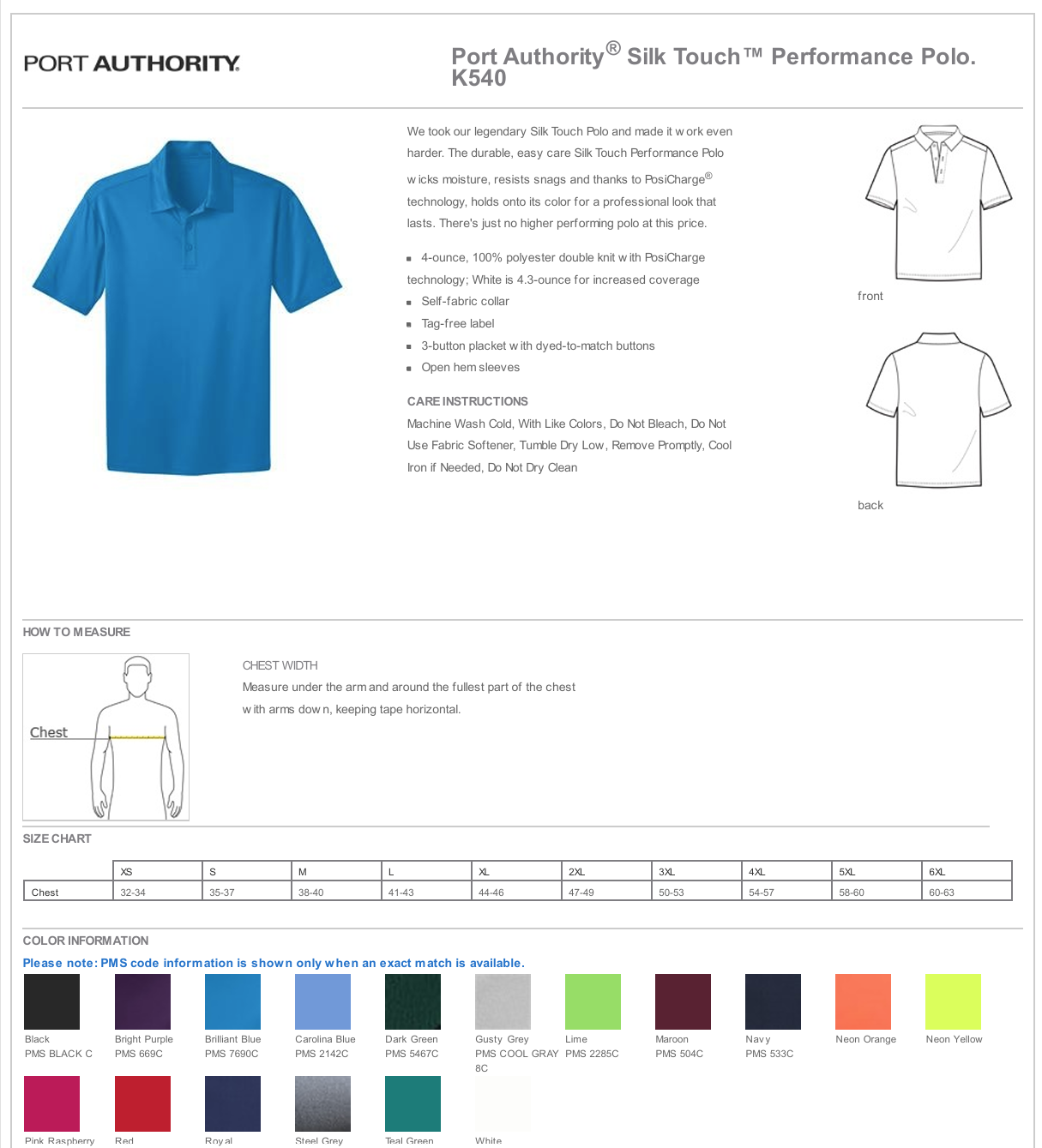 S.H. Port & Co Dri-fit Polo