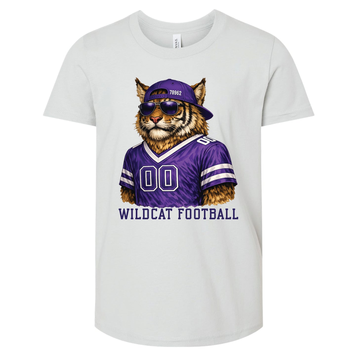Wildcat Football Mascot Tshirt