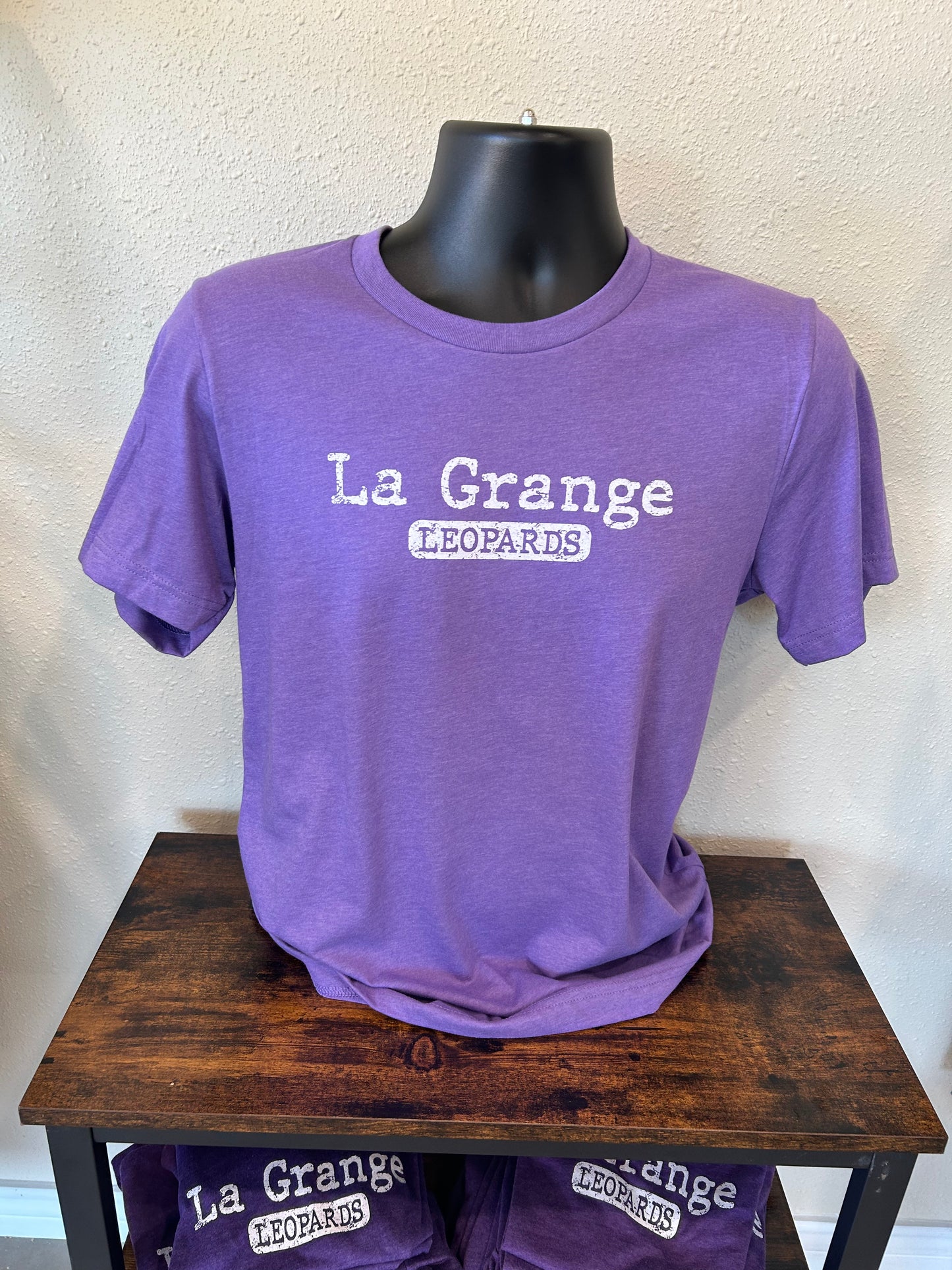 Distressed La Grange Leopards Tee