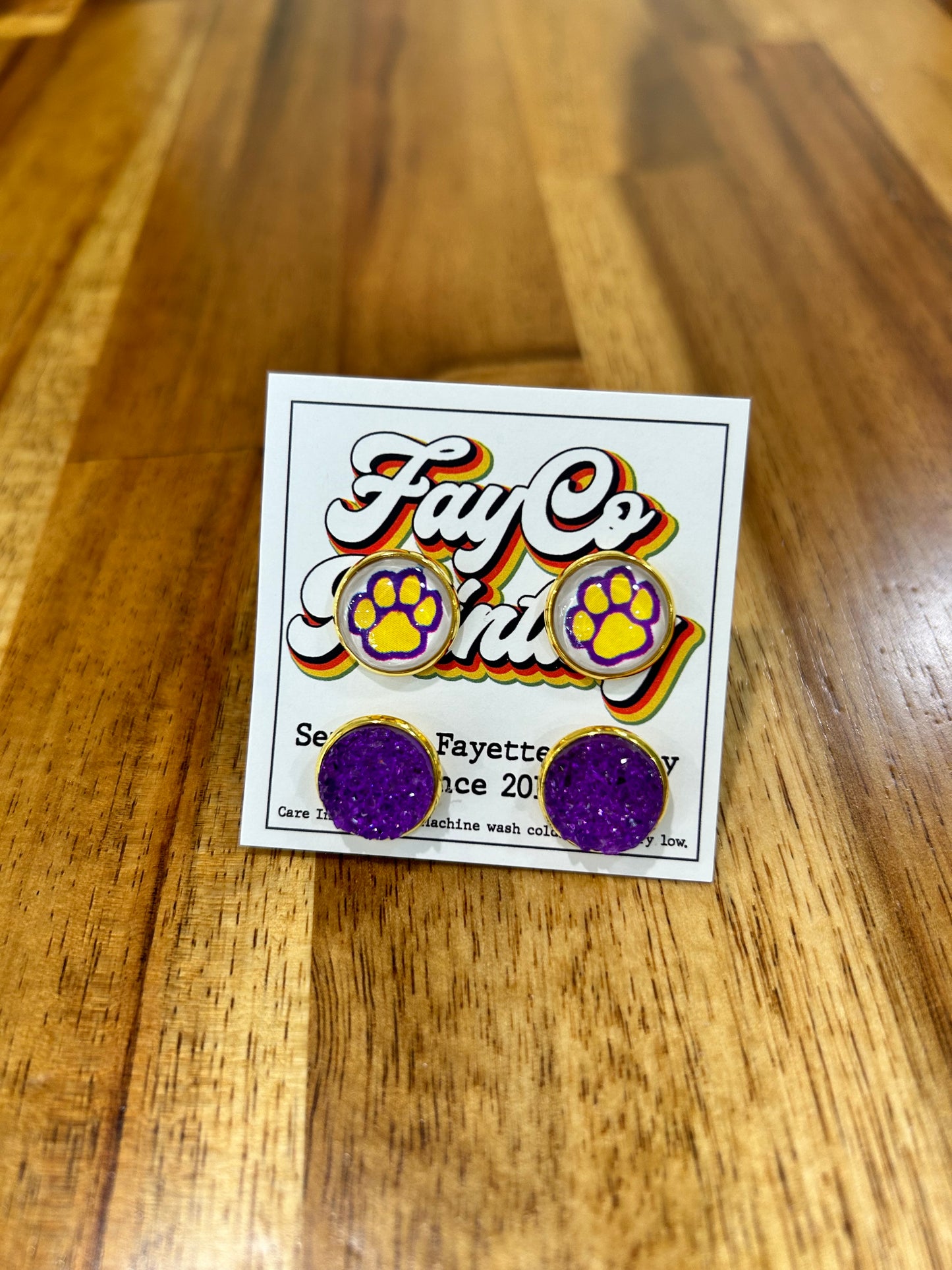 School Spirit Stud Earring Sets