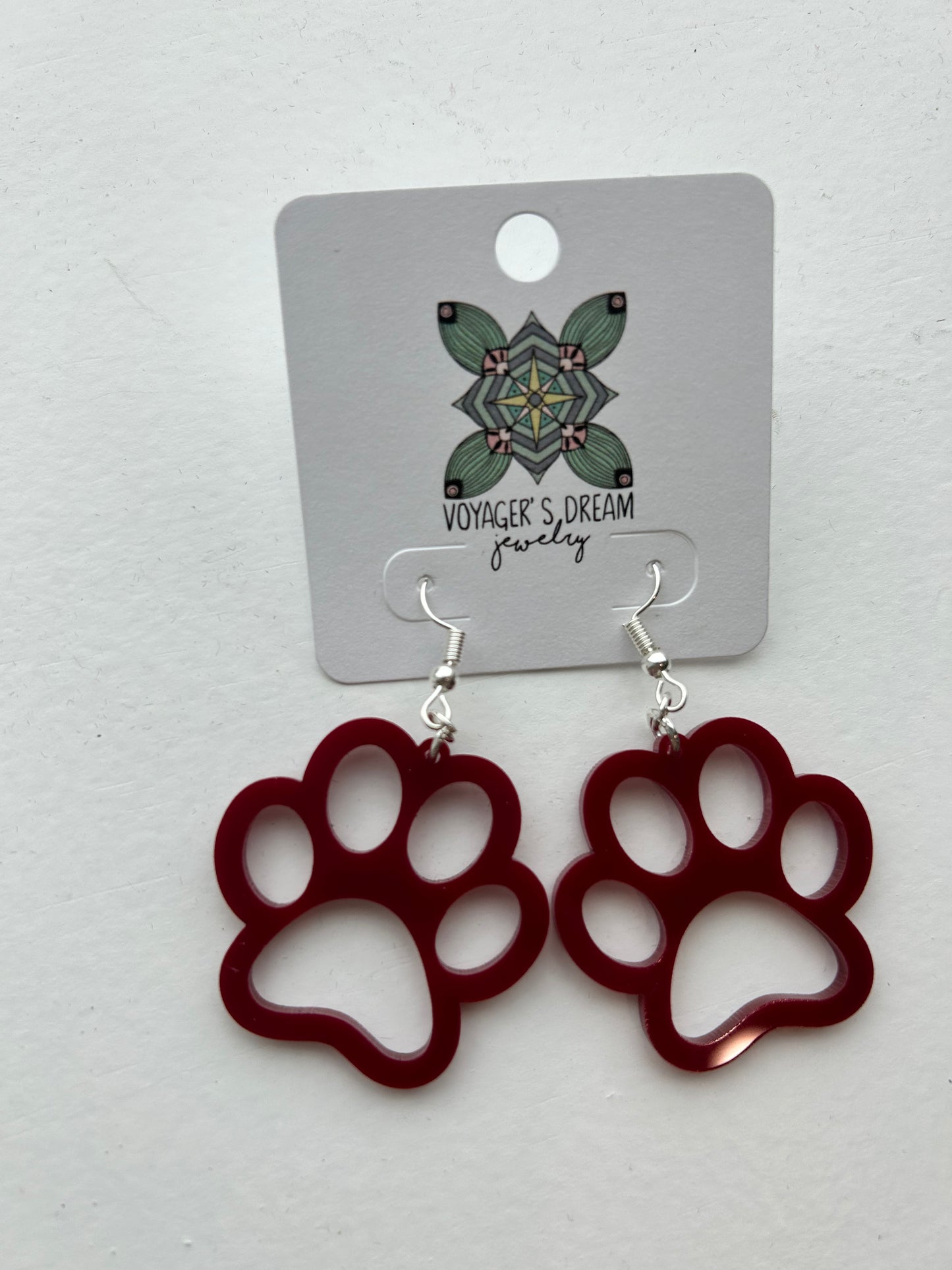 PAW hook earrings