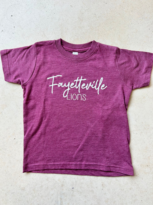 Fayetteville Script Youth Tee