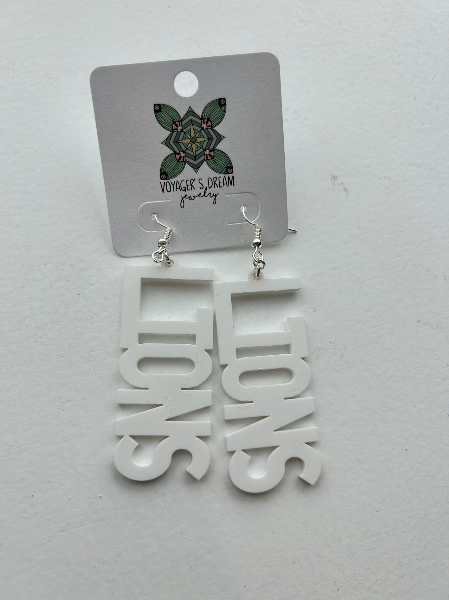 LIONS School Spirit Hook Earrings