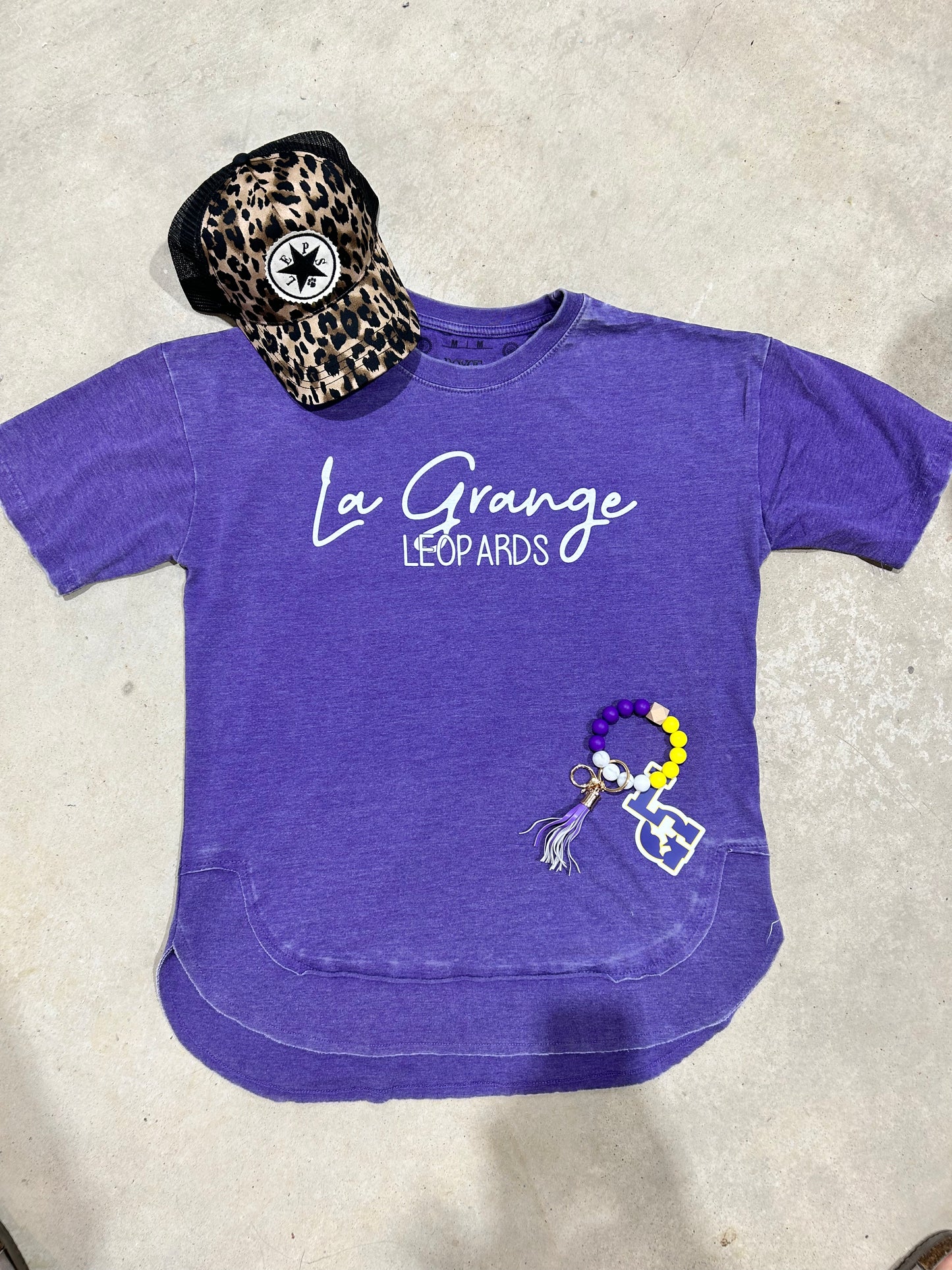 La Grange Script Vintage Poncho Top