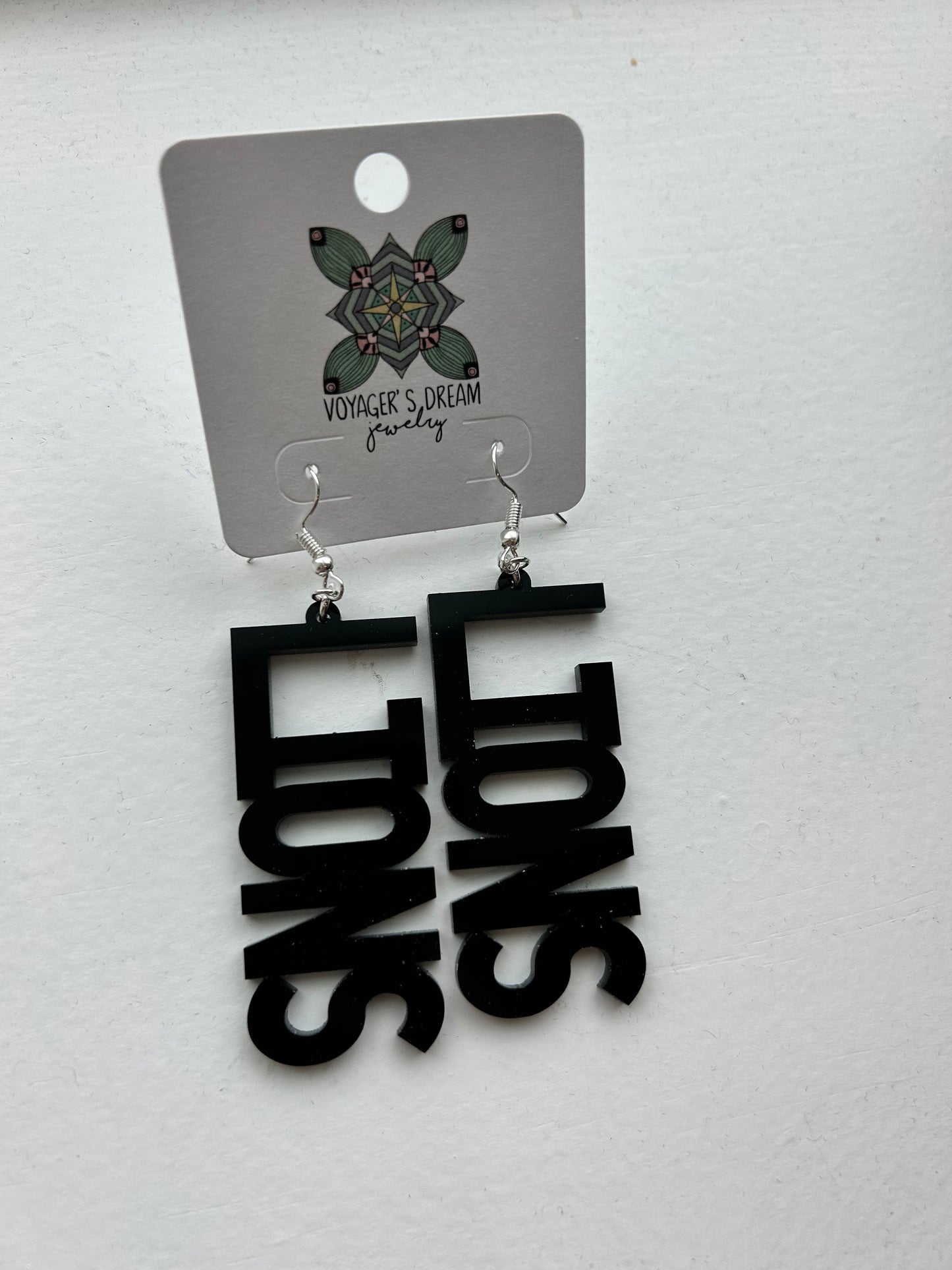 LIONS School Spirit Hook Earrings