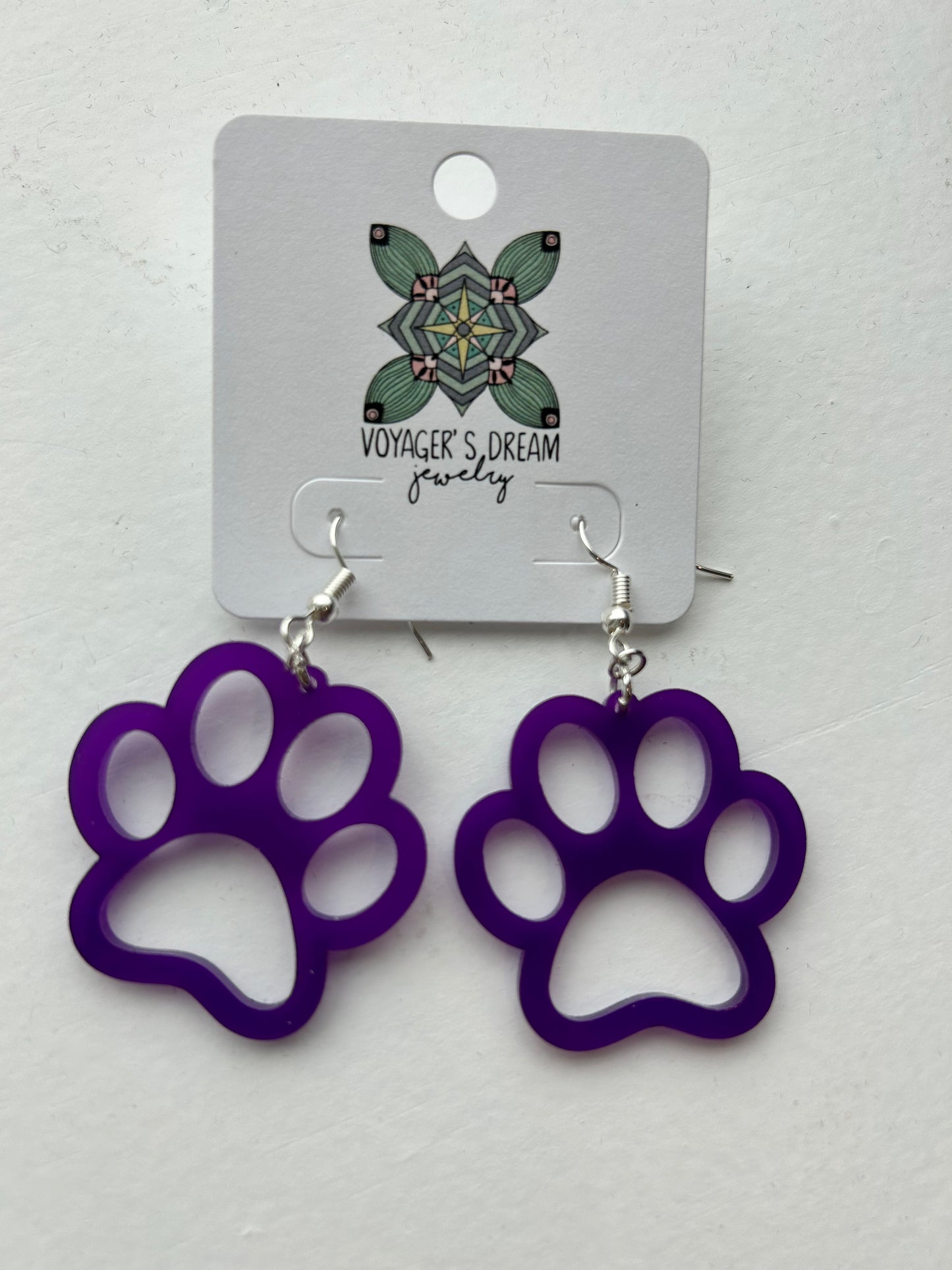 PAW hook earrings