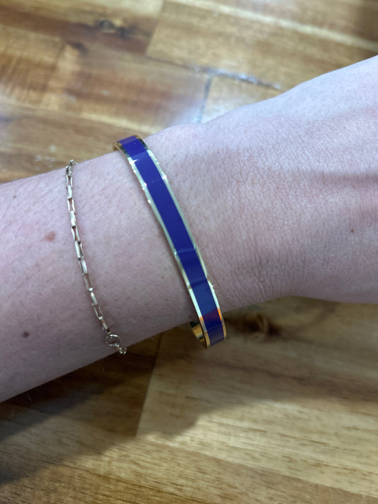 Purple GAMEDAY Cuff Bracelet