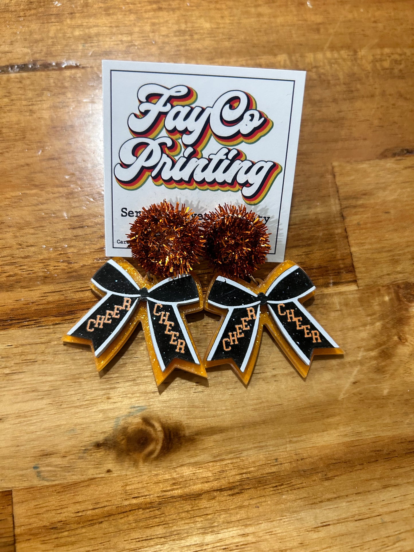Cheer Bow Earrings