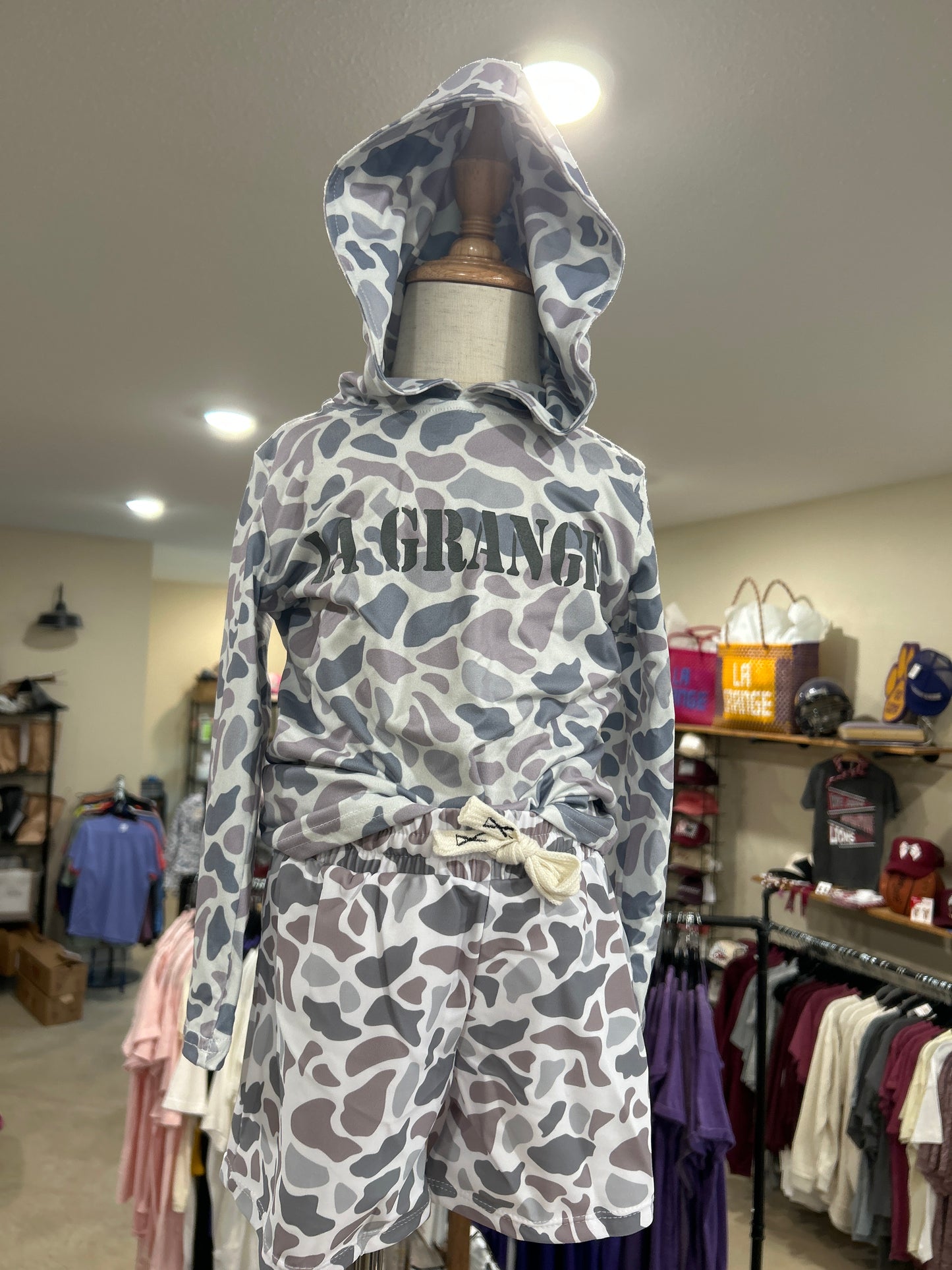 La Grange Hooded Camo Shirt