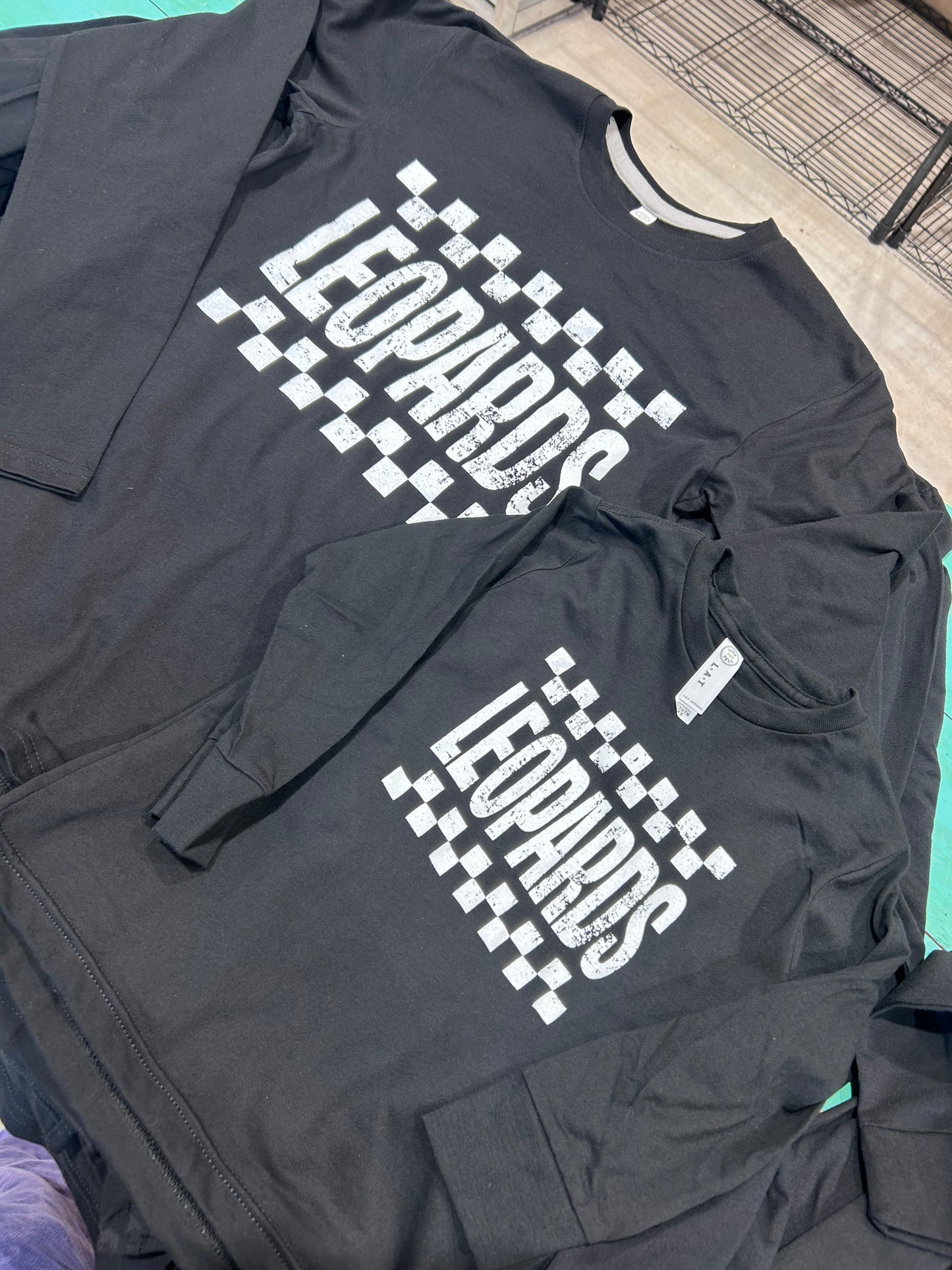 Black Leopards Checkered Long sleeve