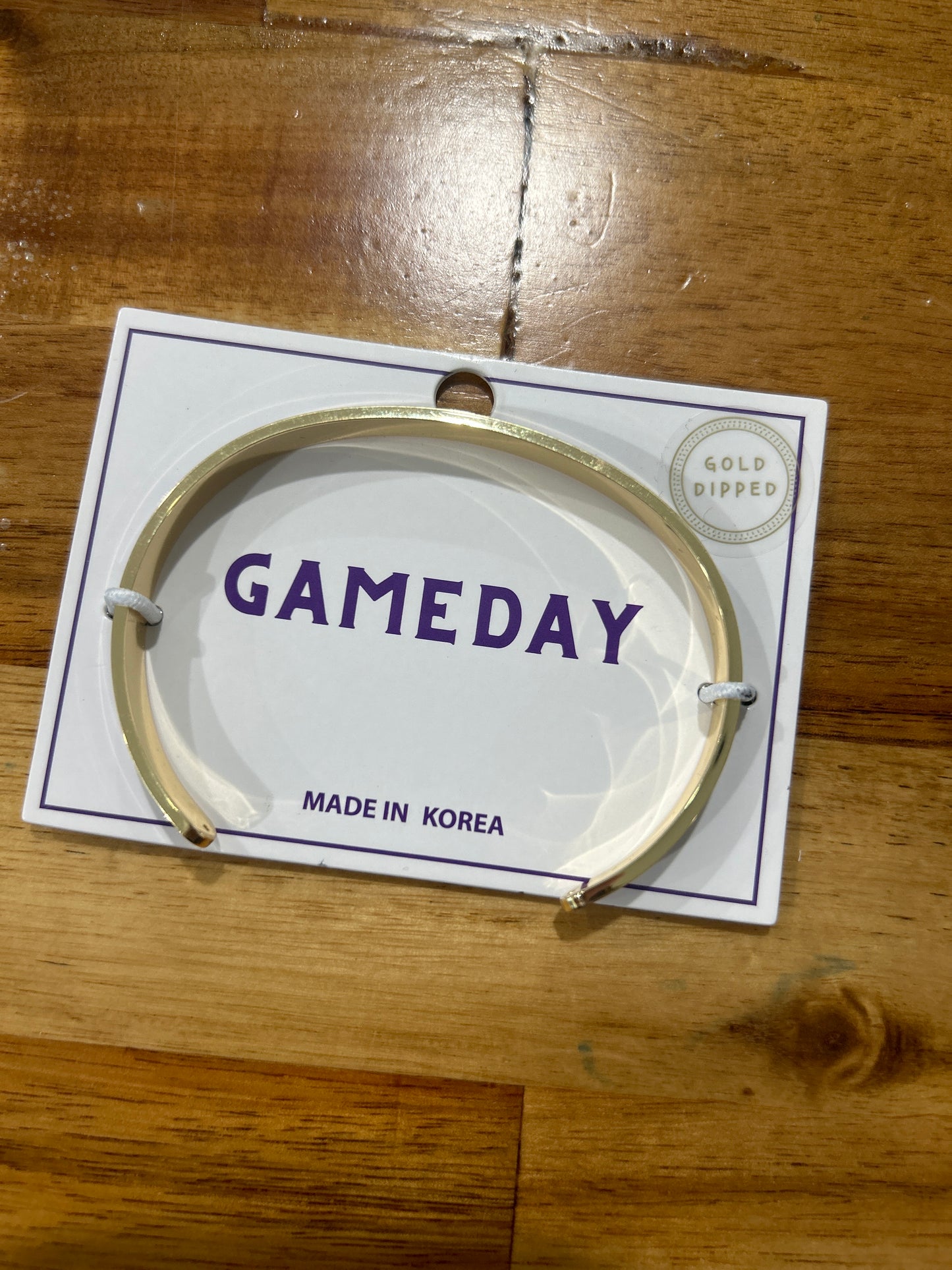 Purple GAMEDAY Cuff Bracelet