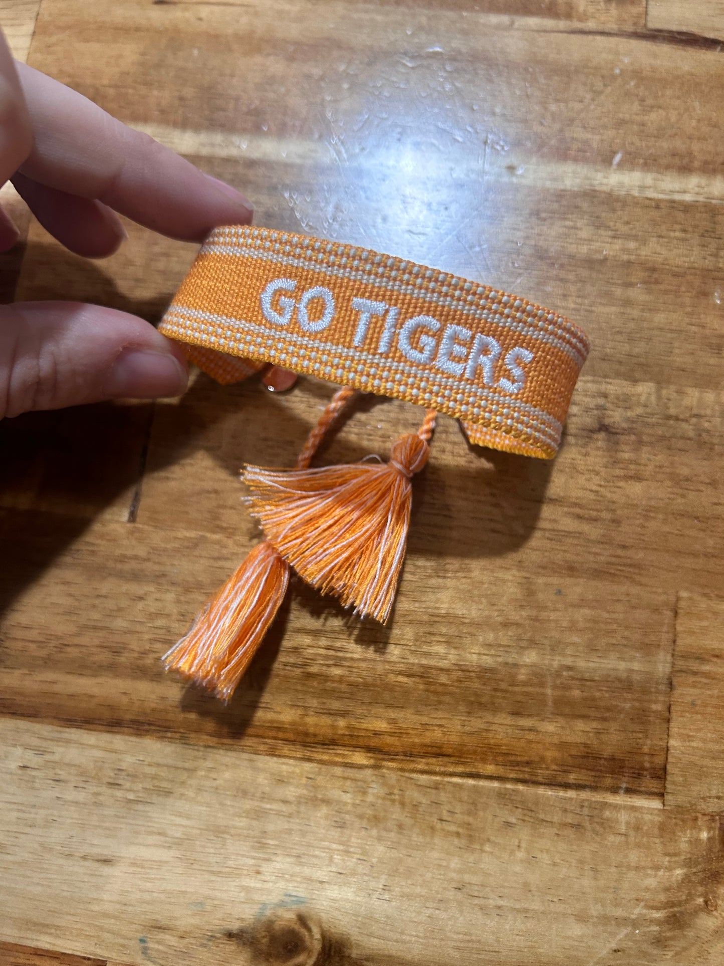 GO TIGERS Embroidered Bracelet