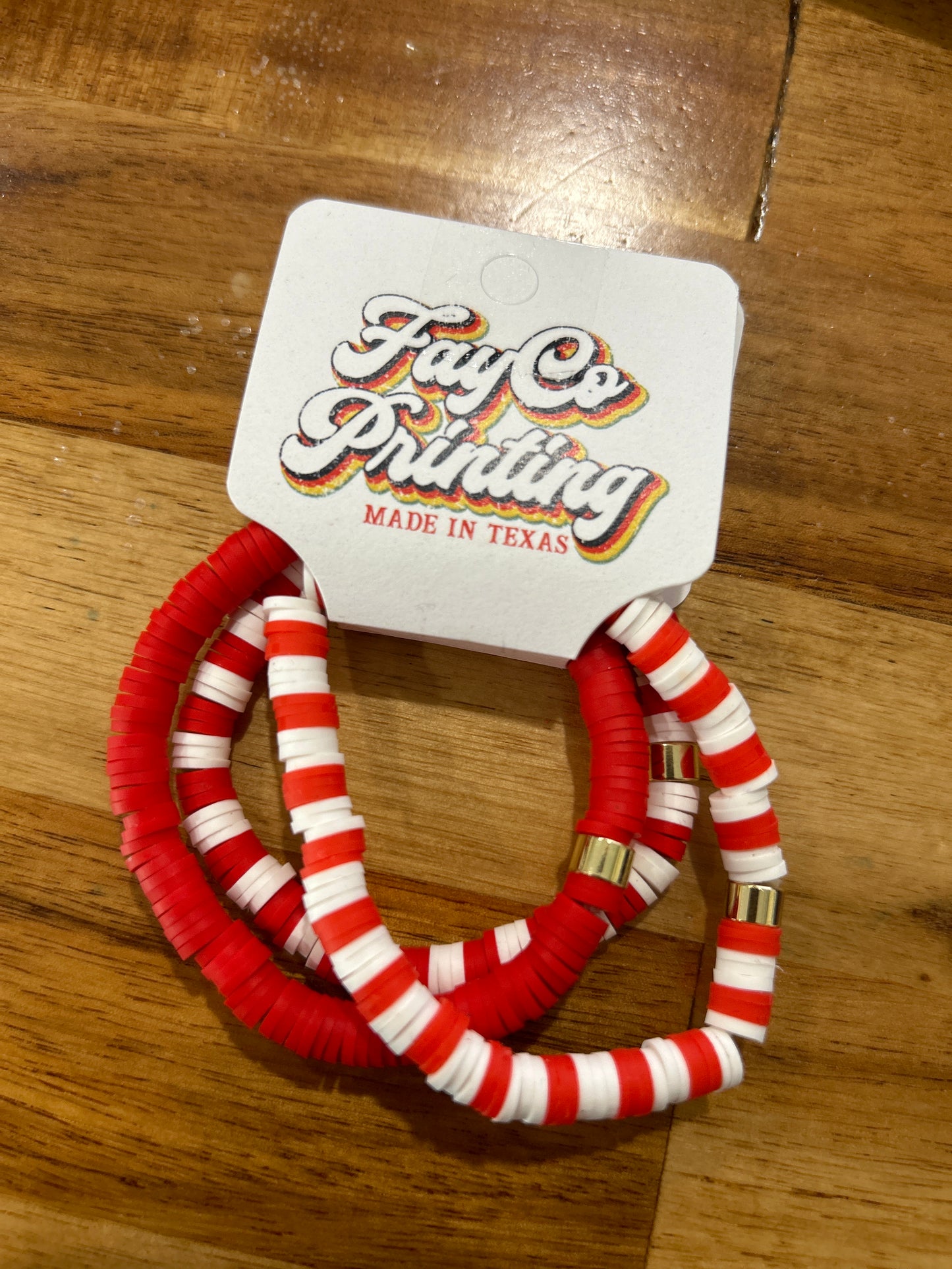 Red & White Spirit Bracelets