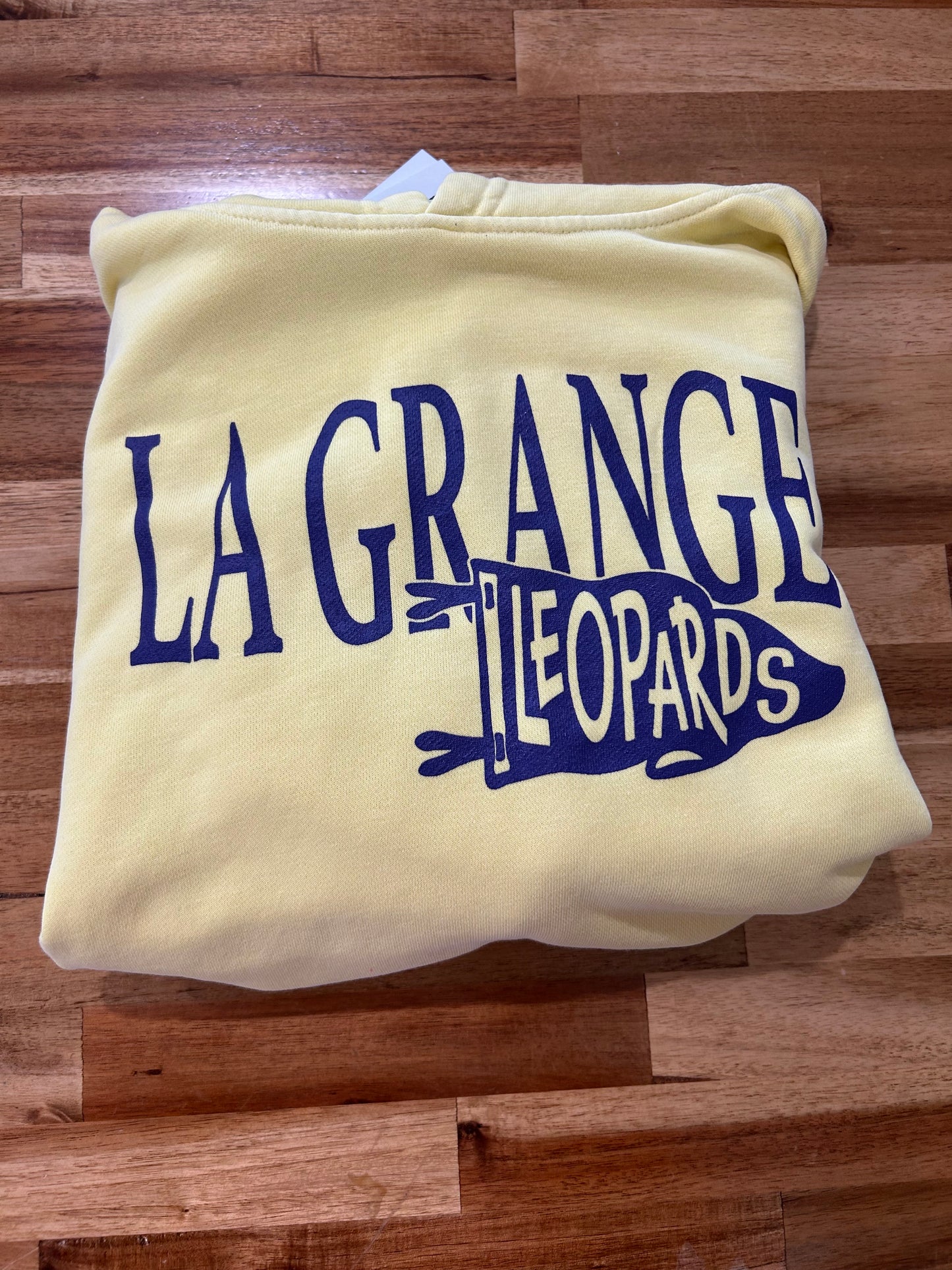 Youth Yellow La Grange Flag Hoodie