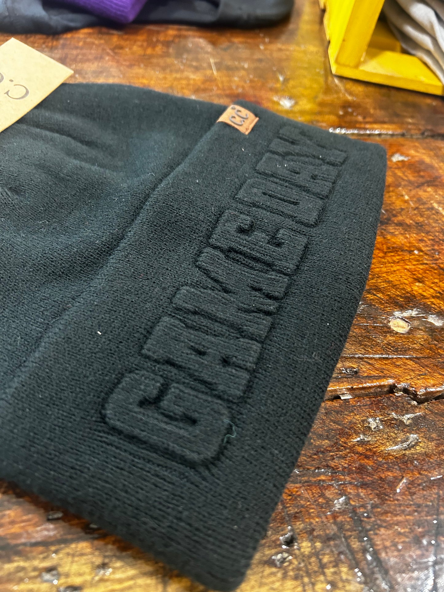 GAME DAY Embossed Cuff Beanies
