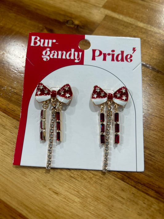 Maroon Pride Earrings