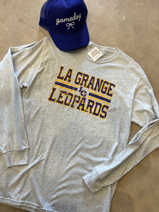 Distressed La Grange Leopards Long Sleeve