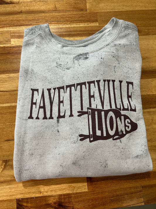 Grey Fayetteville Flag Sweatshirt