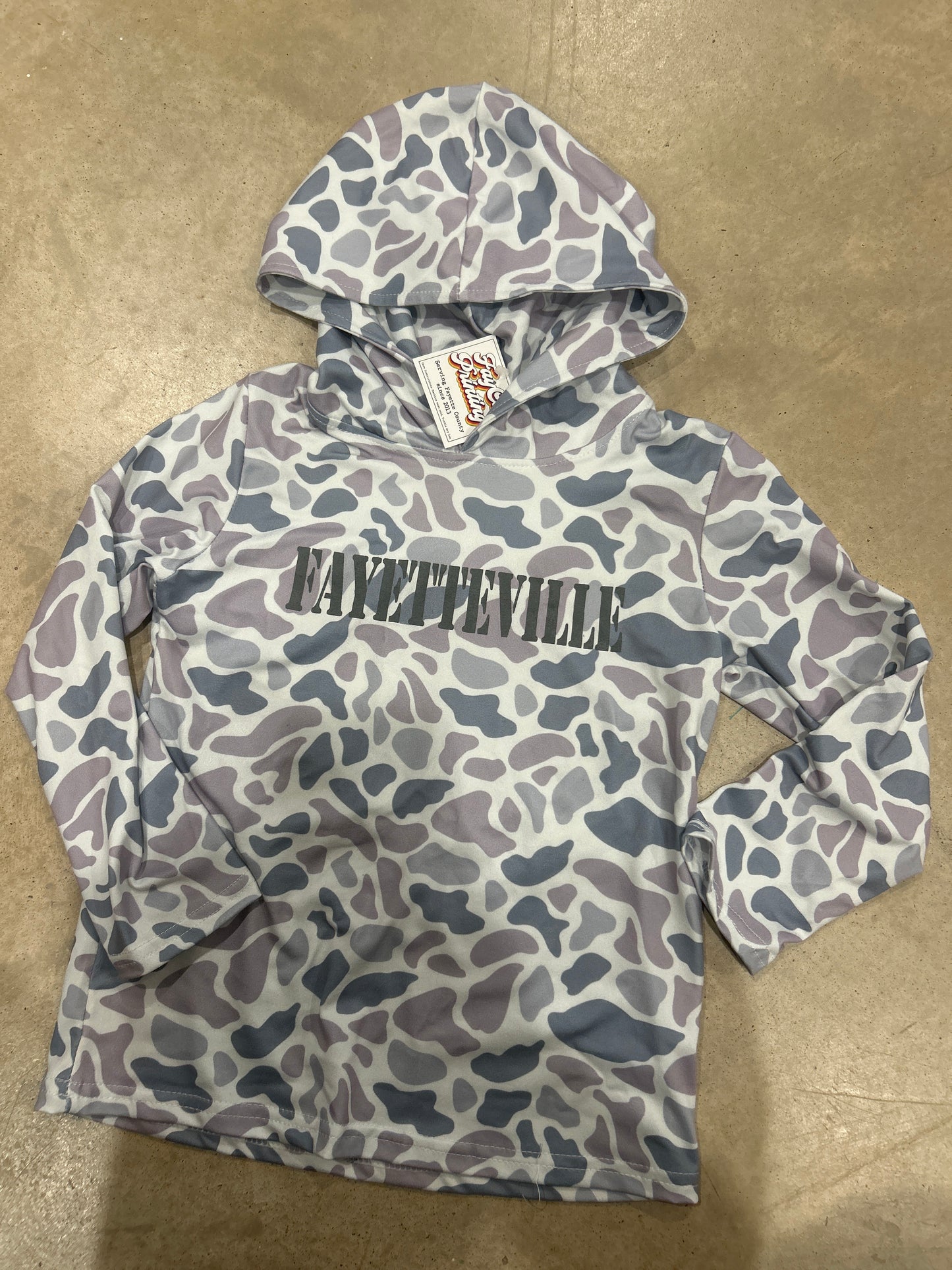 Fayetteville Hooded Camo Shirt