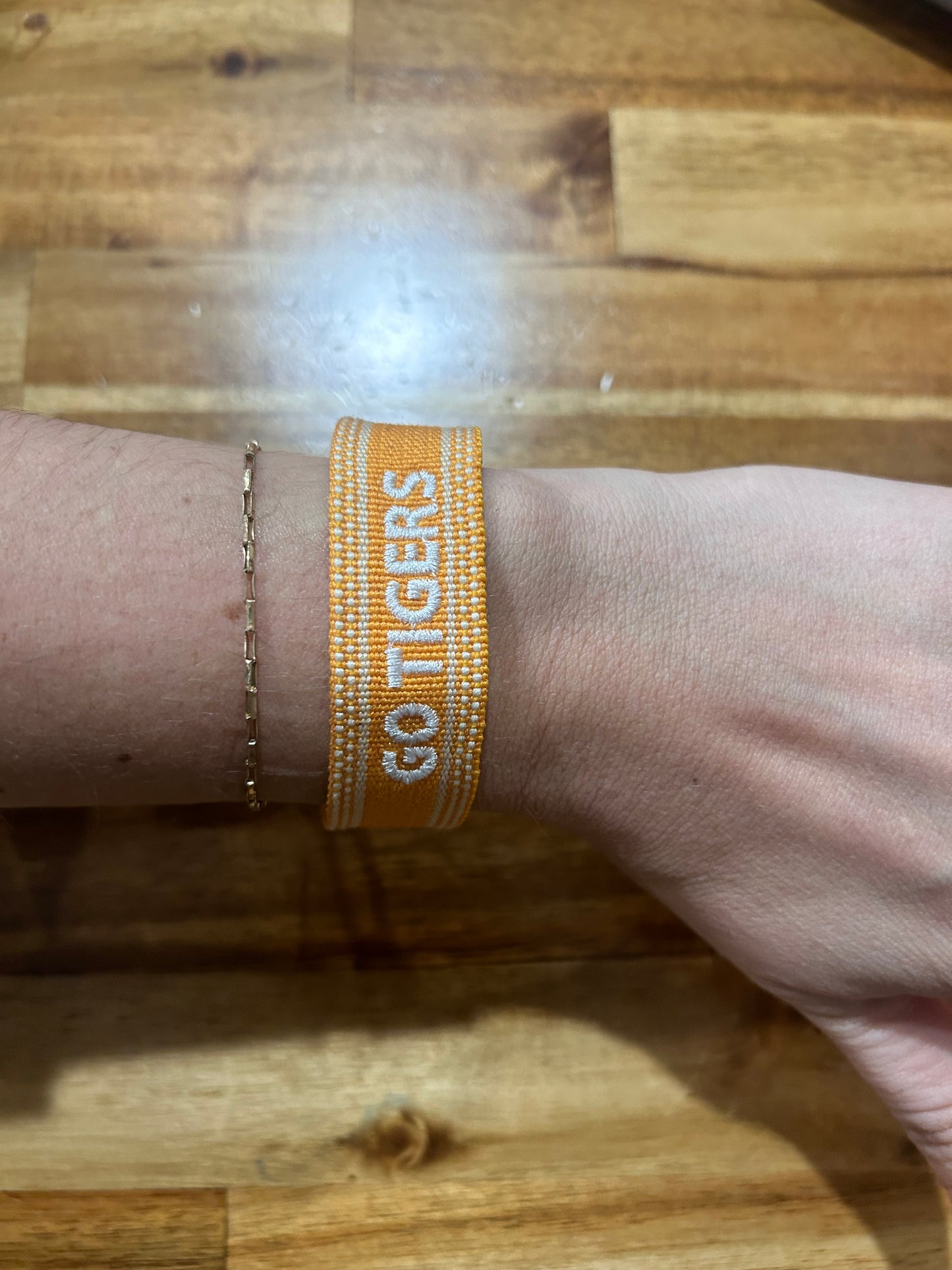 GO TIGERS Embroidered Bracelet
