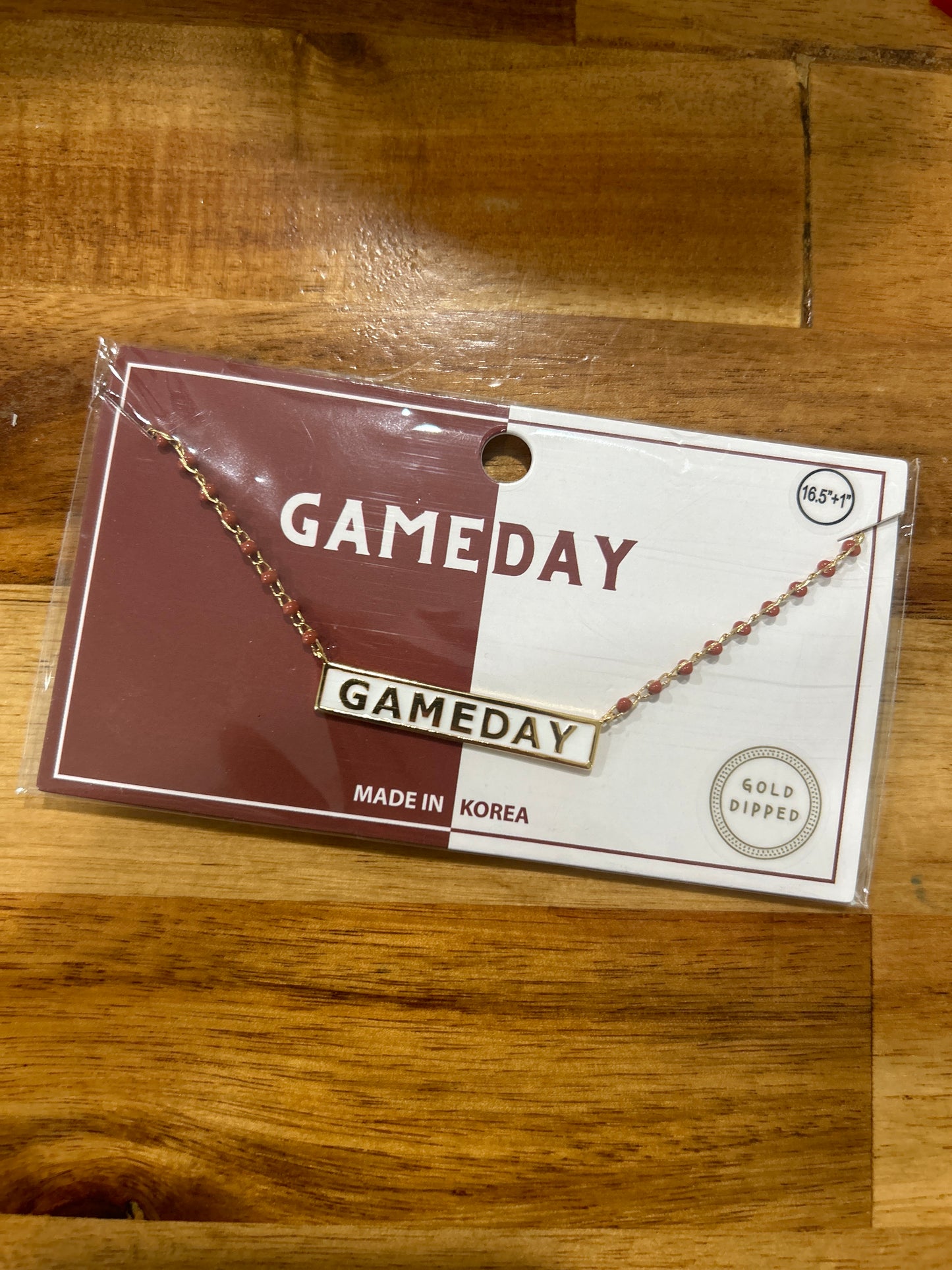 Maroon GAMEDAY Necklace