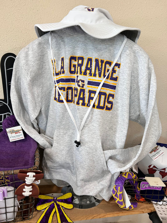 Distressed La Grange Leopards Hoodie