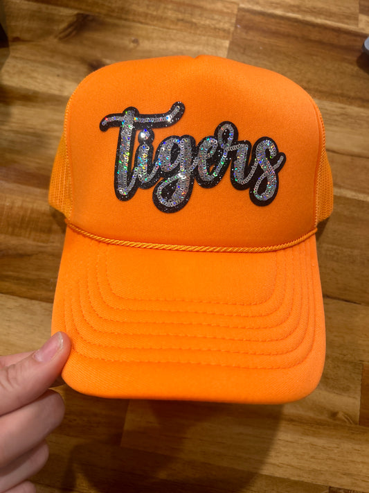 Sequin Tiger Trucker Hat