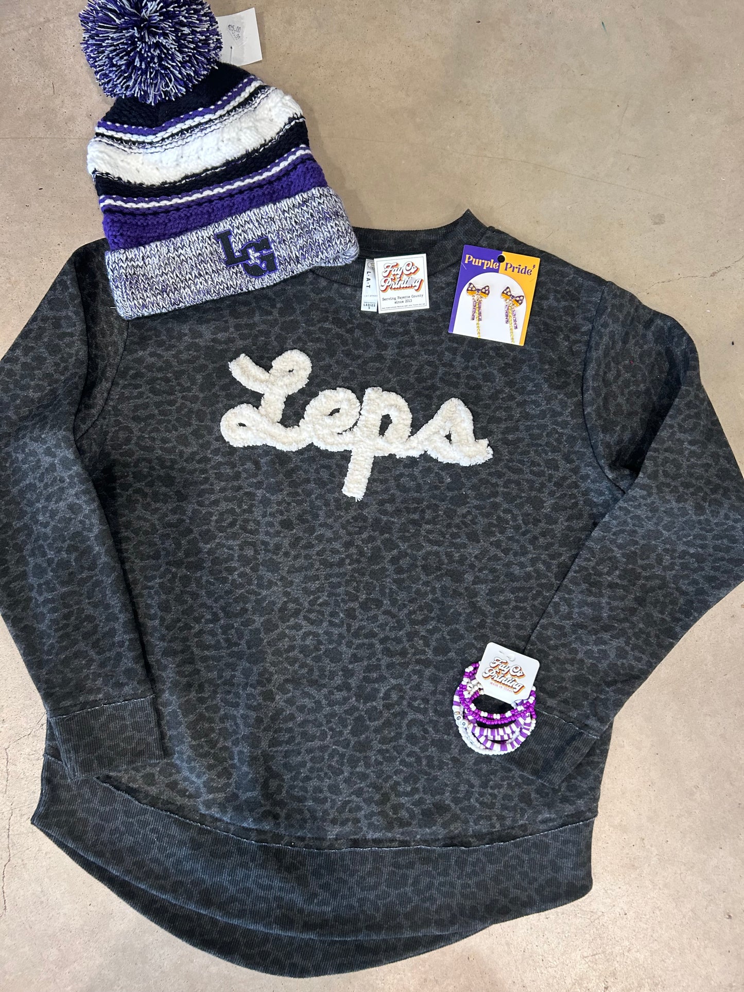 Leps Chenille Embroidered Sweatshirt