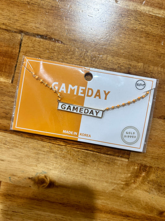 Orange GAMEDAY Necklace