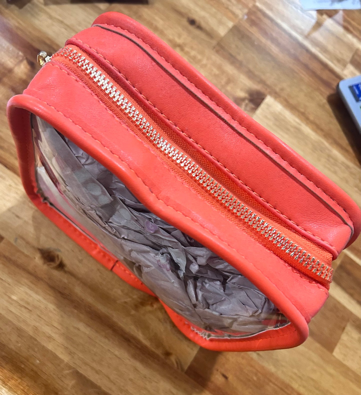 Orange Clear Purse