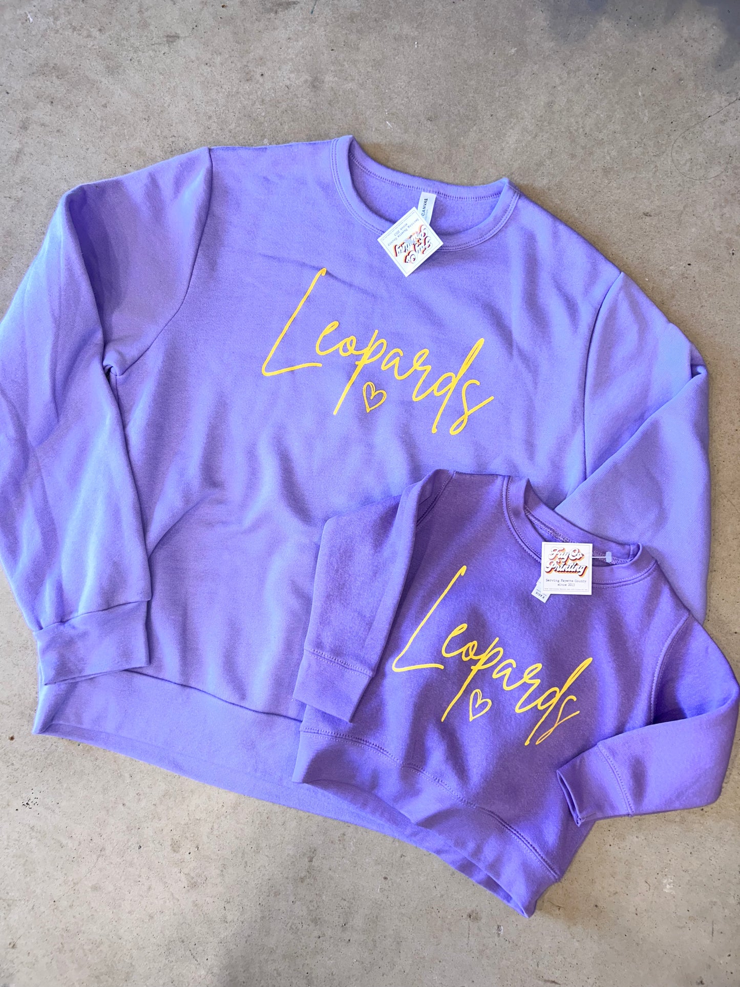 Leopard Heart Sweatshirt