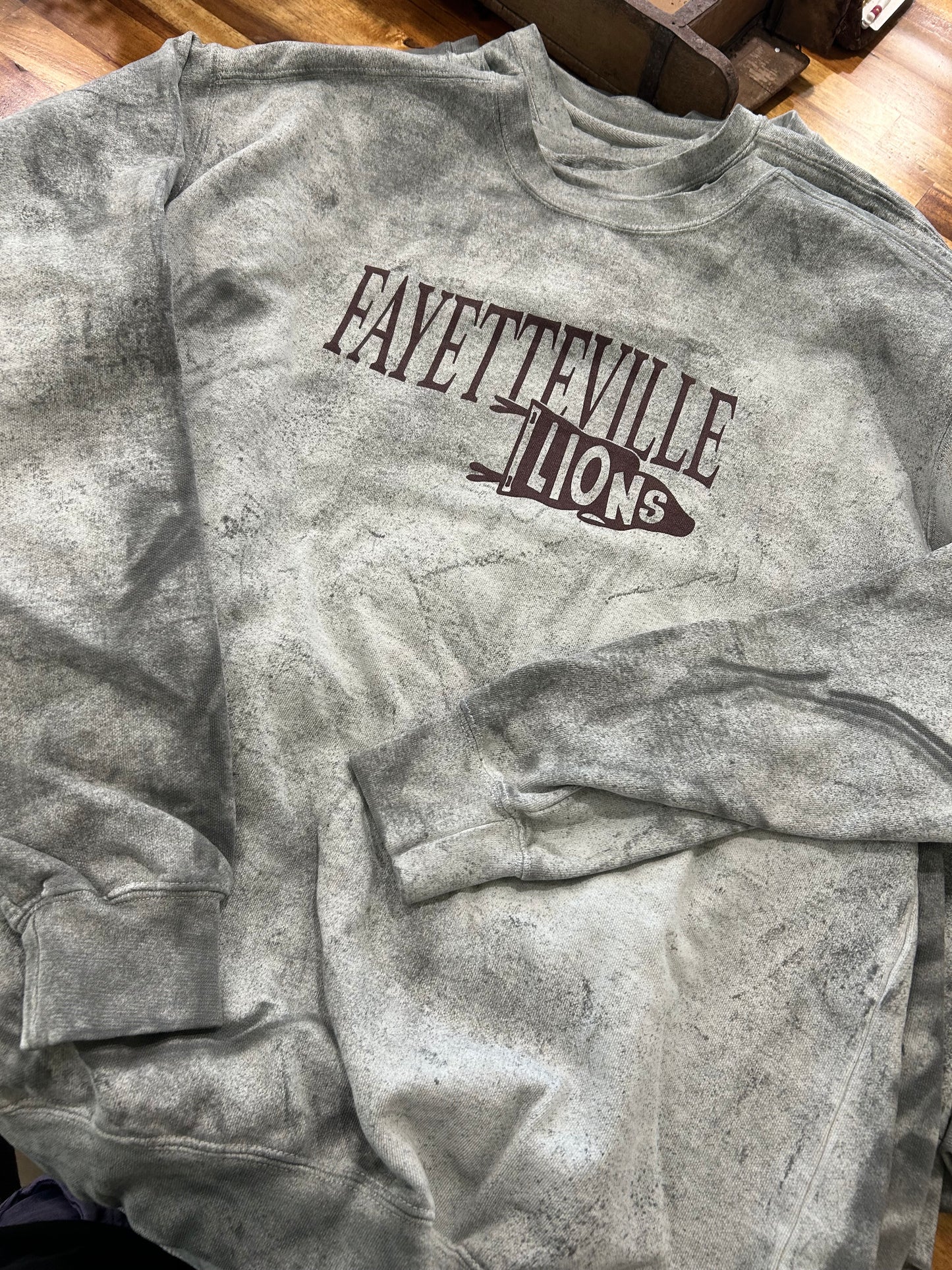 Grey Fayetteville Flag Sweatshirt