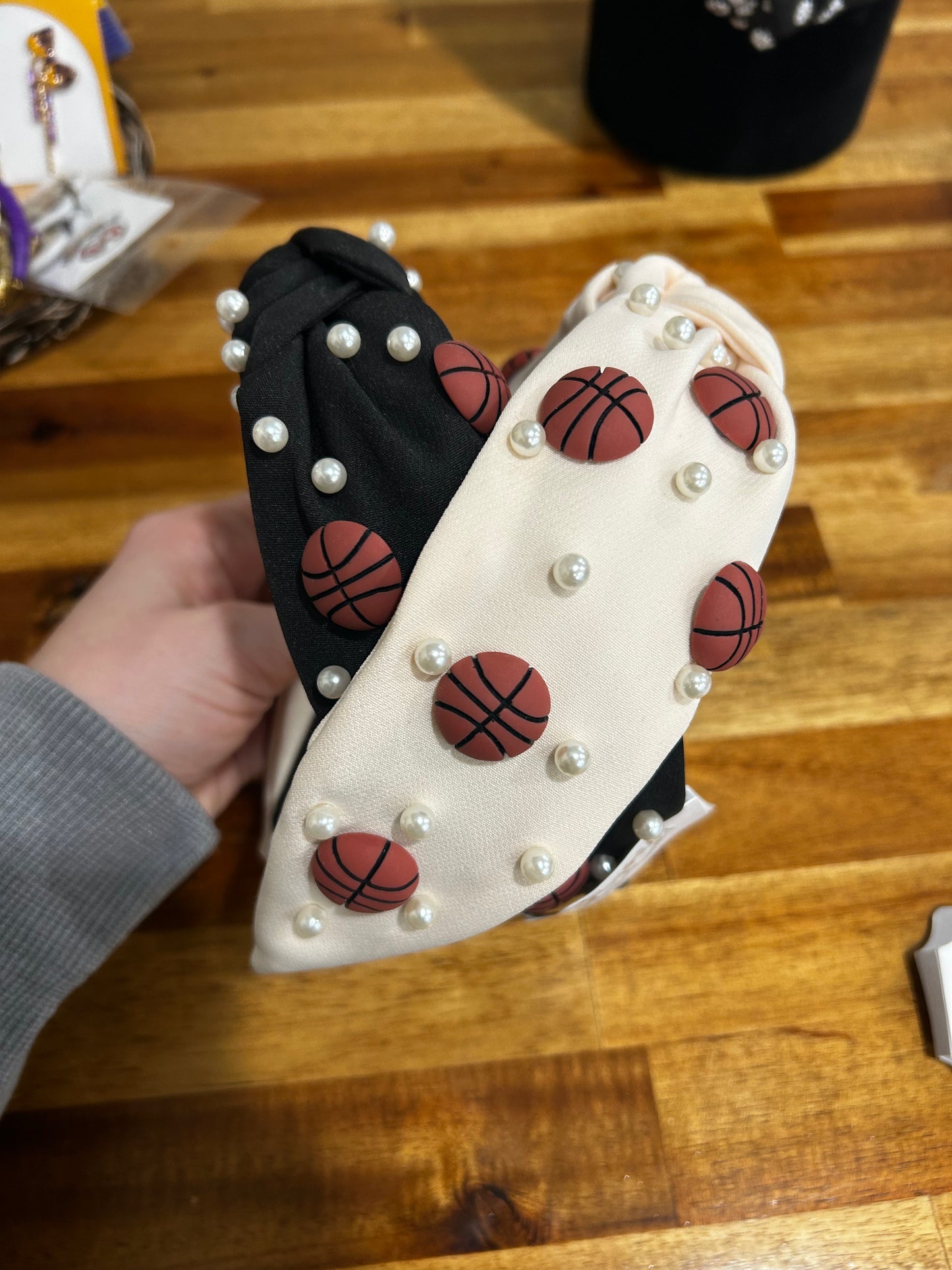 Basketball Topknot Headband
