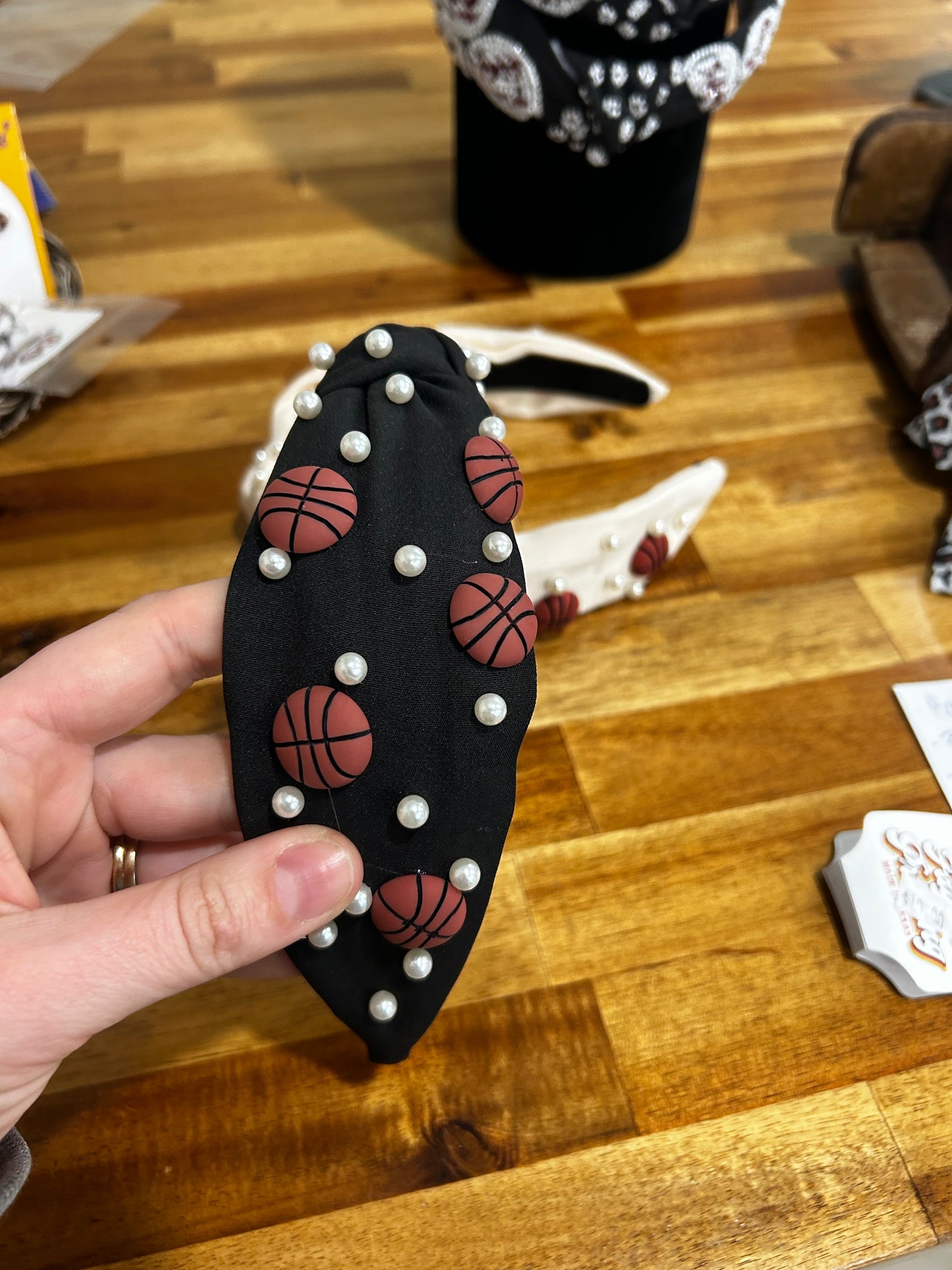 Basketball Topknot Headband