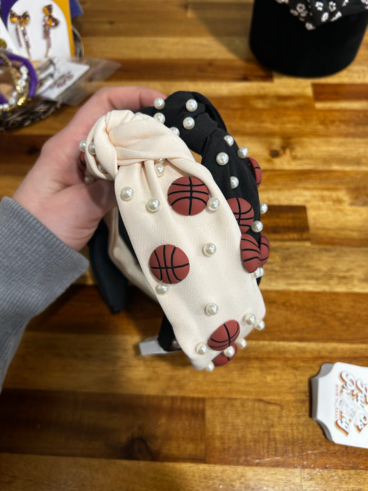 Basketball Topknot Headband
