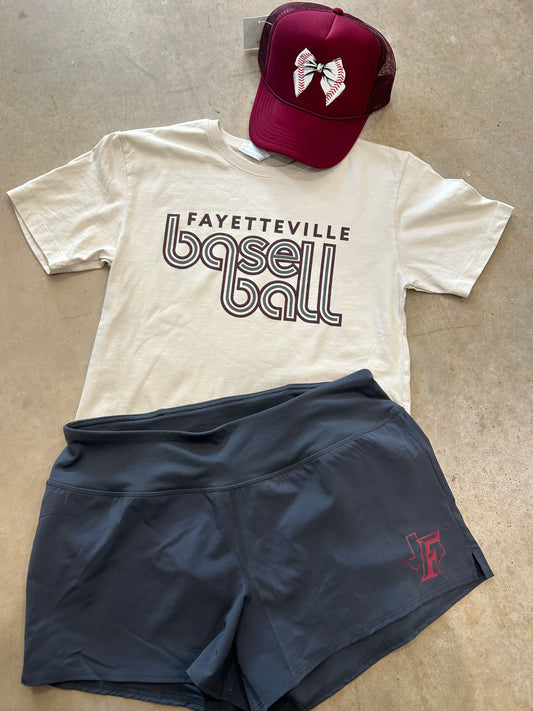 Retro Fayetteville Baseball Tee