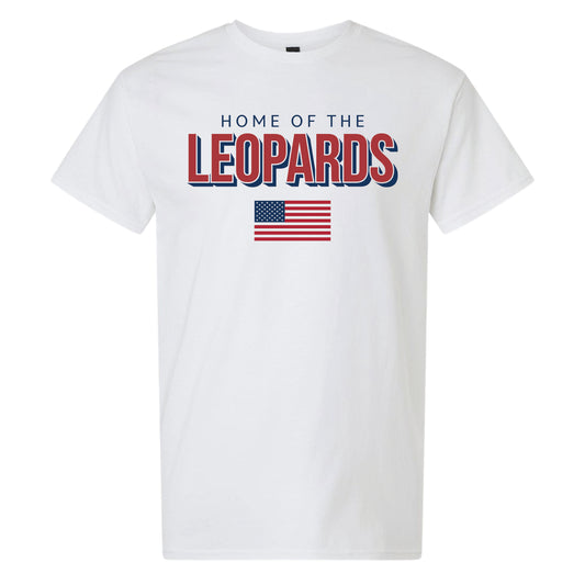 Home of the Leps - Red, White, & Blue Spirit Shirt